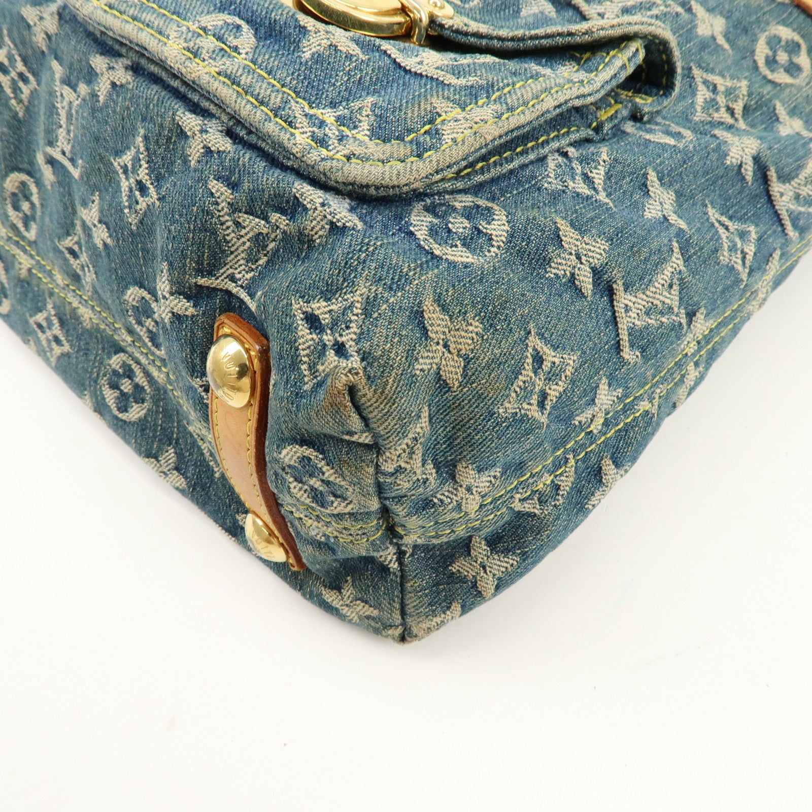 Louis Vuitton Monogram Denim Baggy GM Shoulder Bag Blue M95048