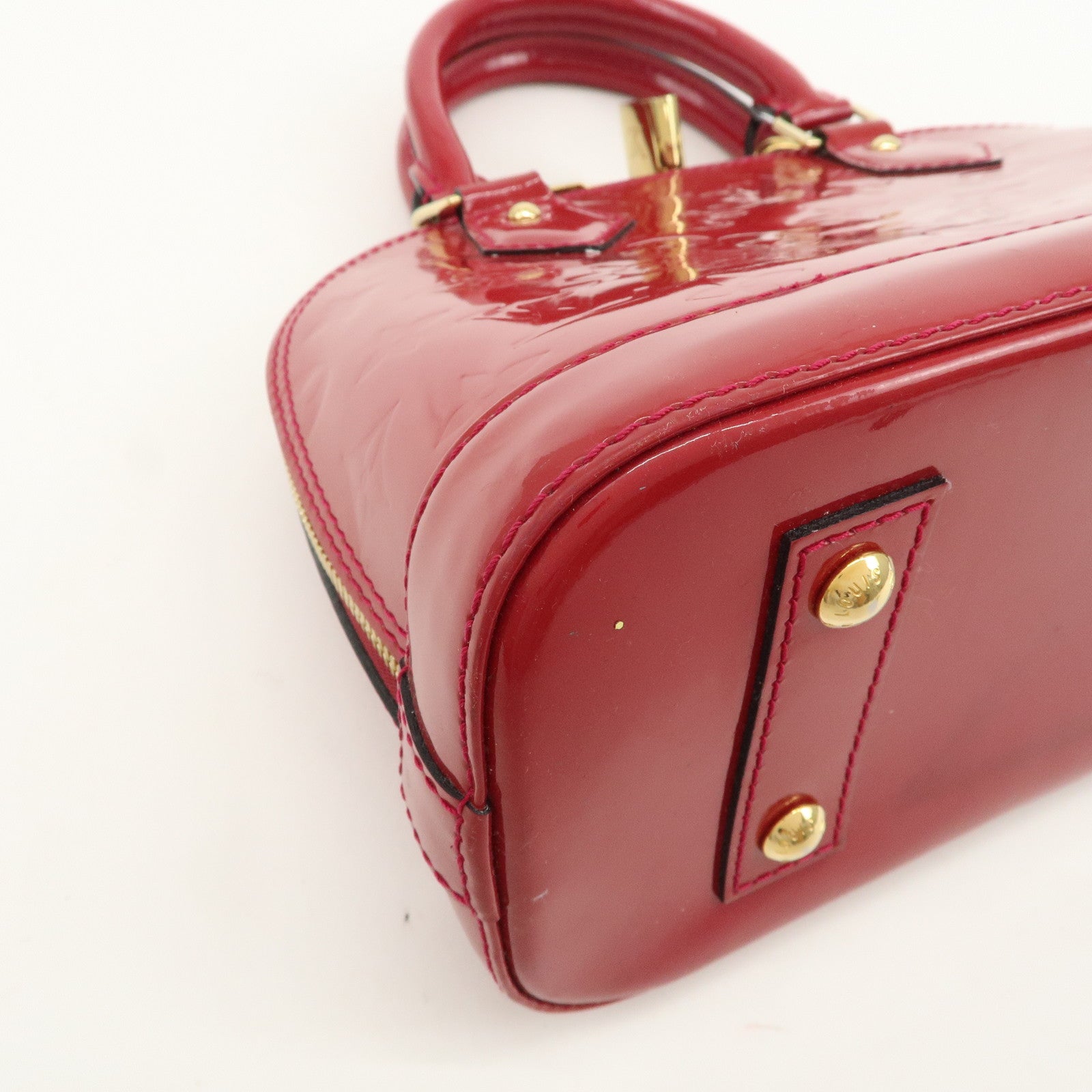 Louis Vuitton Monogram Vernis Alma BB 2Way Bag Rose Indien M91771