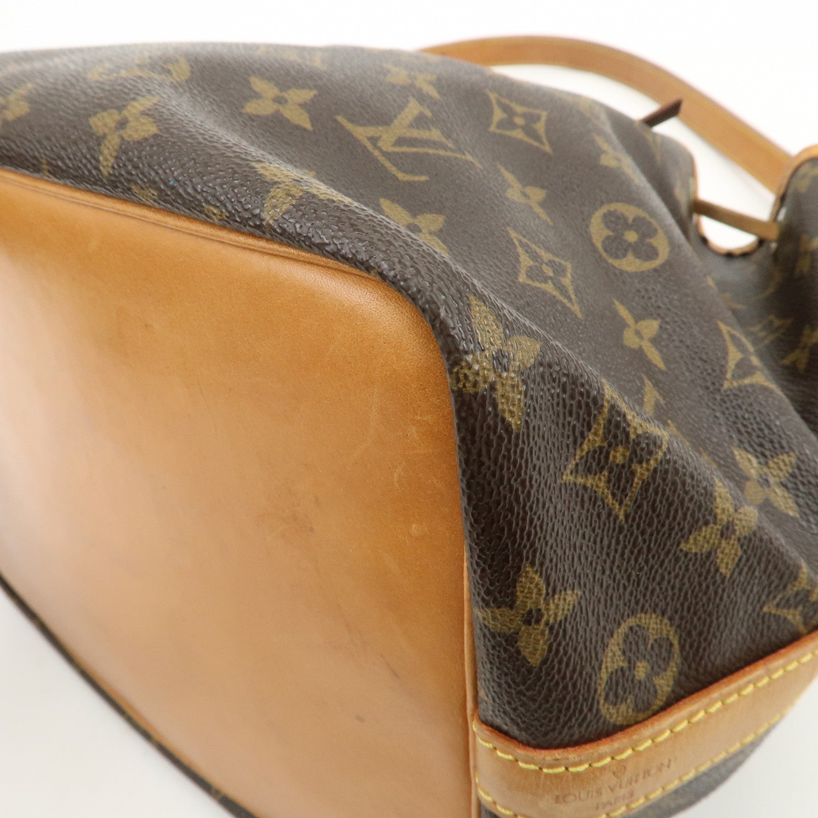 Louis Vuitton Monogram Petit Noe Shoulder Bag Brown M42226