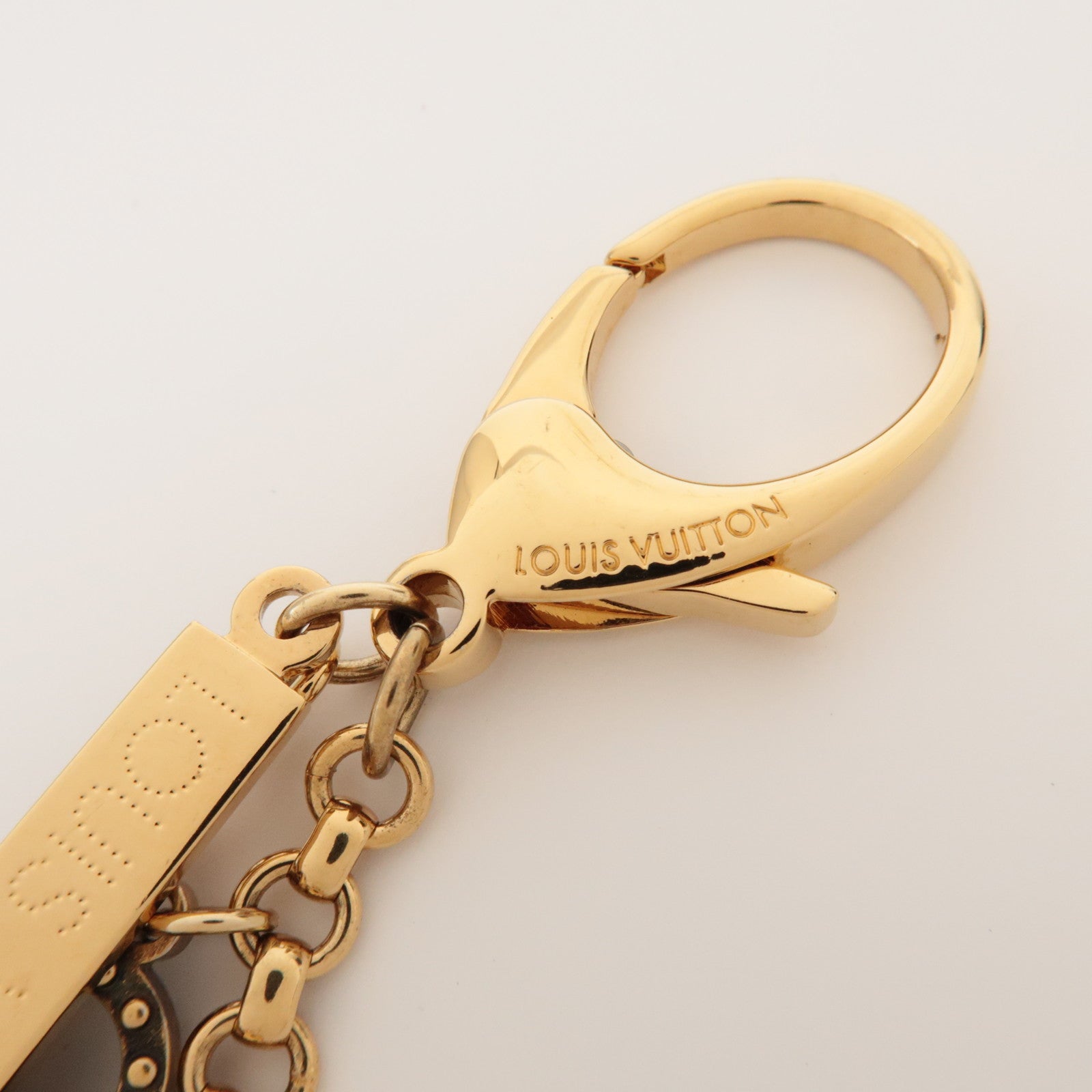 Louis Vuitton Bijoux Sac Tabage Bag Charm Gold Silver M65722