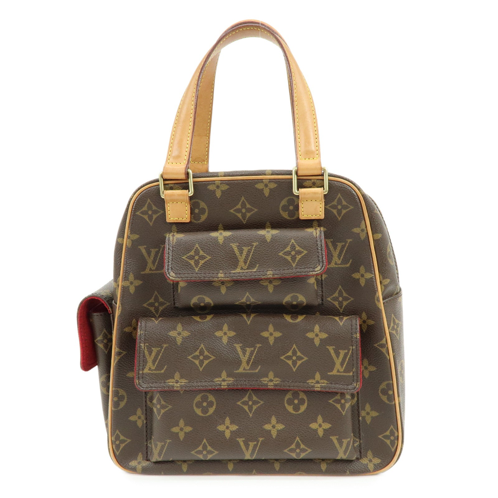 Louis Vuitton Monogram Excentri Cite Canvas Hand Bag Brown M51161