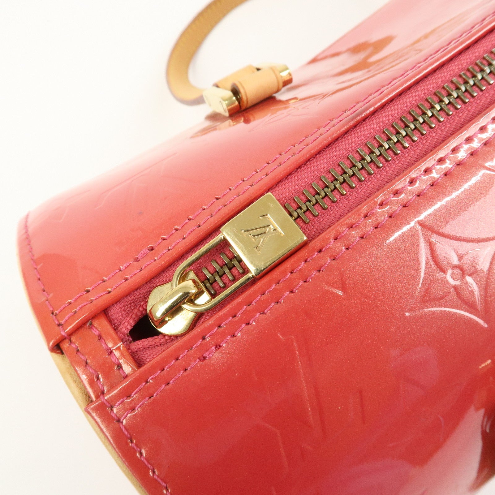 Louis Vuitton Monogram Vernis Bedford Hand Bag Framboise M9133F