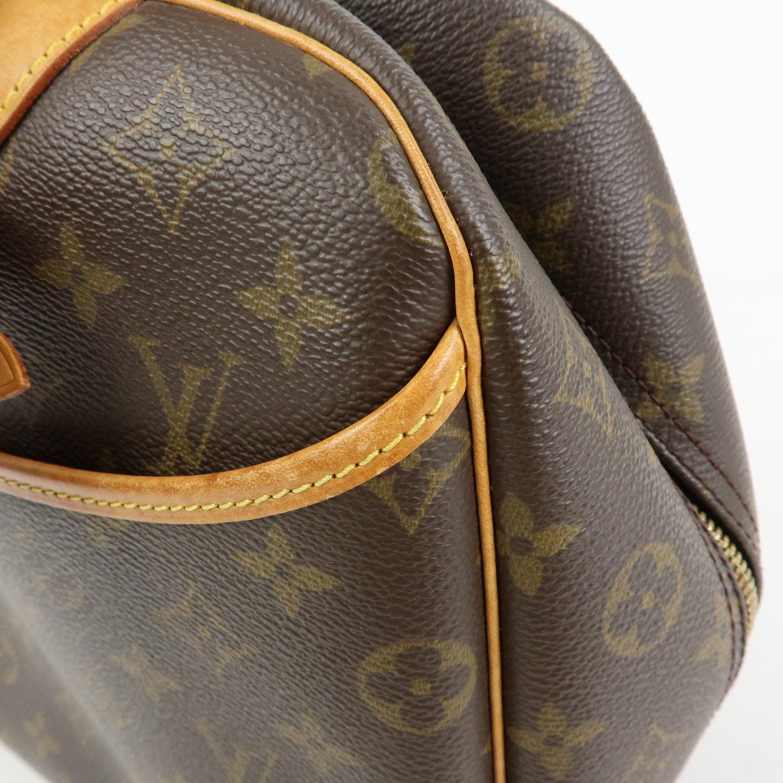 Louis Vuitton Monogram Canvas Deauville Hand Bag Brown M47270