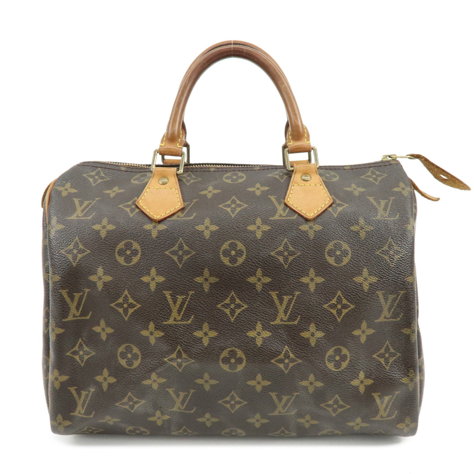 Louis Vuitton Monogram Speedy 30 Boston Bag Hand Bag Brown M41526