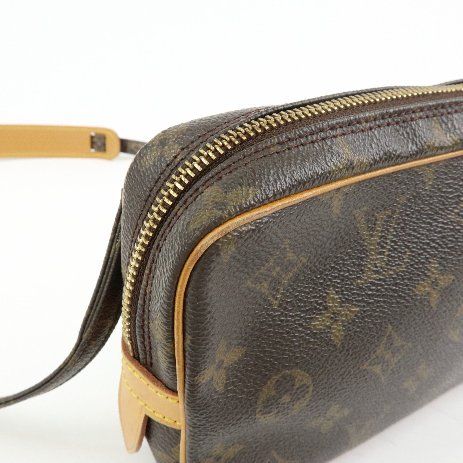 Louis Vuitton Monogram Pochette Marly Bandouliere Bag Brown M51828