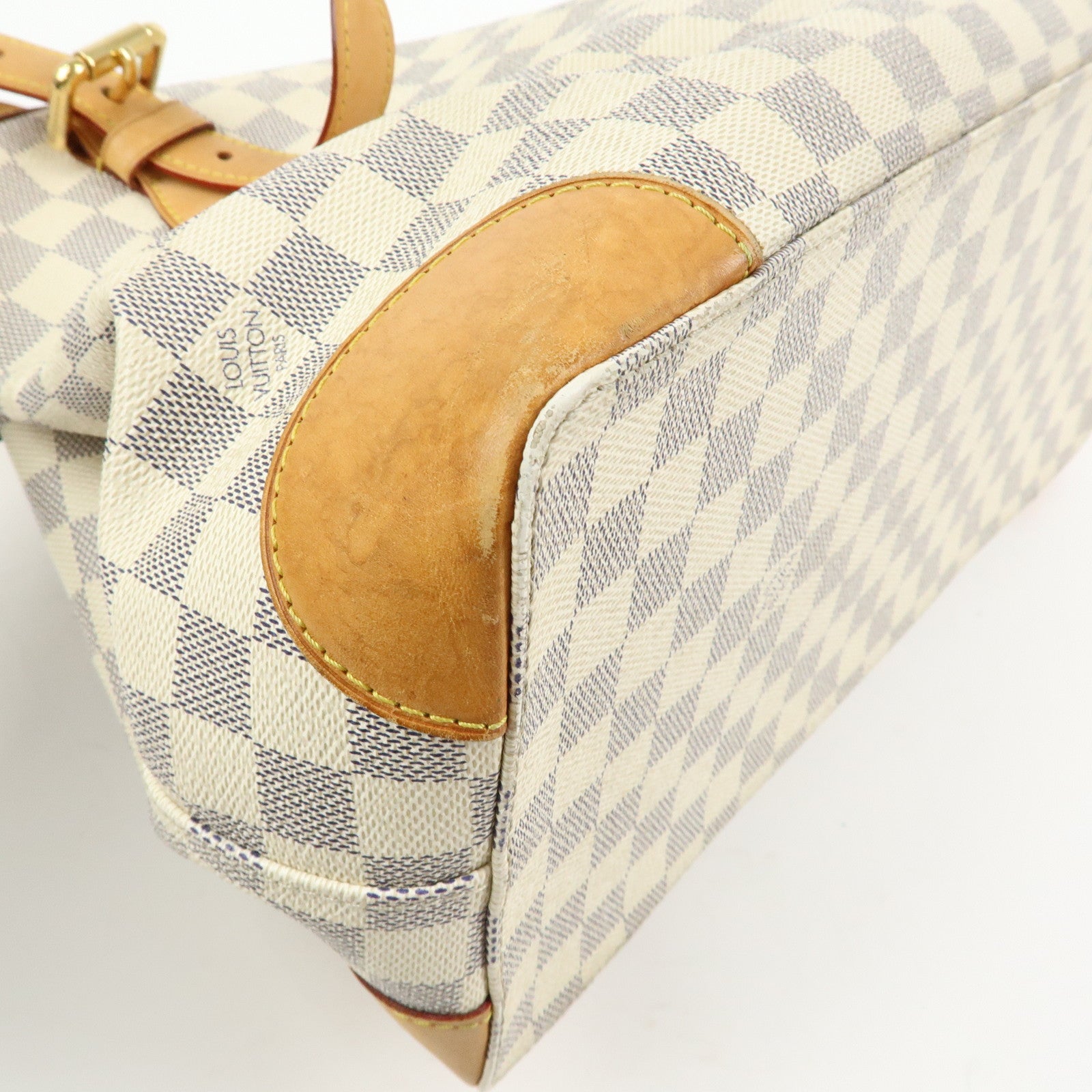 Louis Vuitton Damier Azur Hampstead MM Tote Bag Shoulder Bag N51206