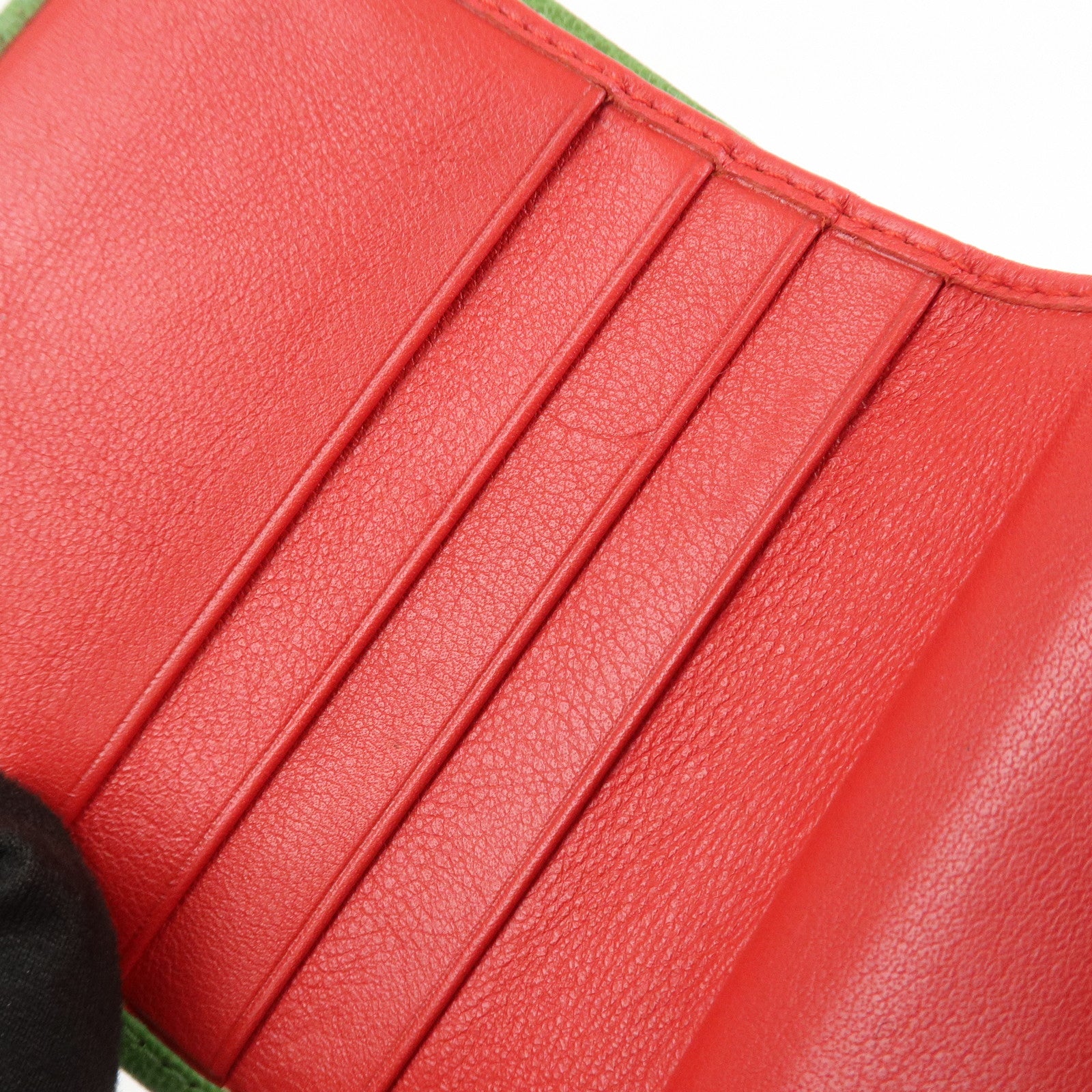 Christian Dior Rasta Trotter PVC Leather Compact Wallet Brown Green