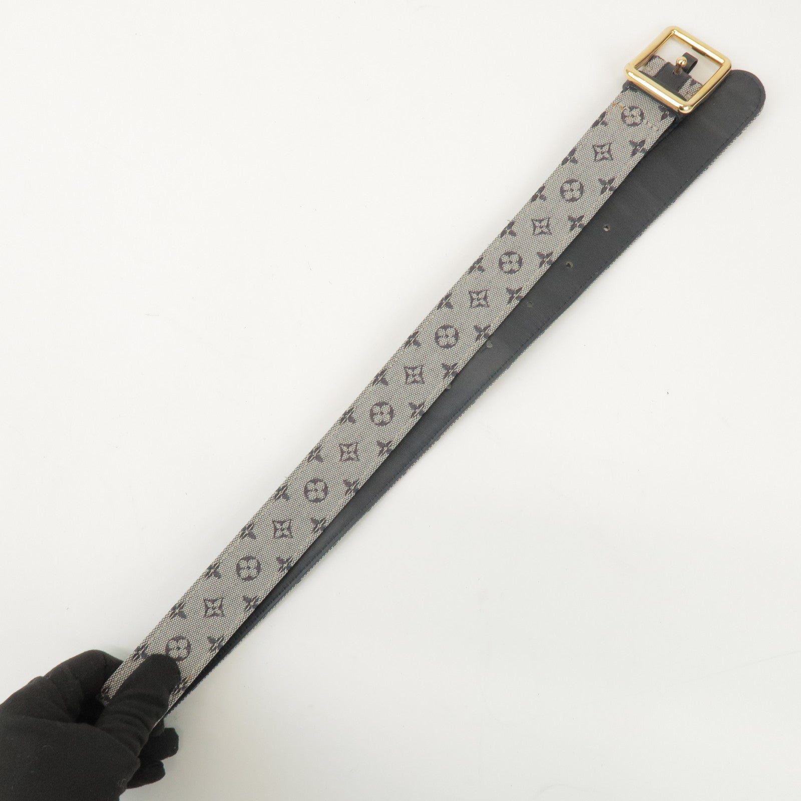 Louis Vuitton Monogram Mini Ceinture 75/30 Belt Blue M6816V