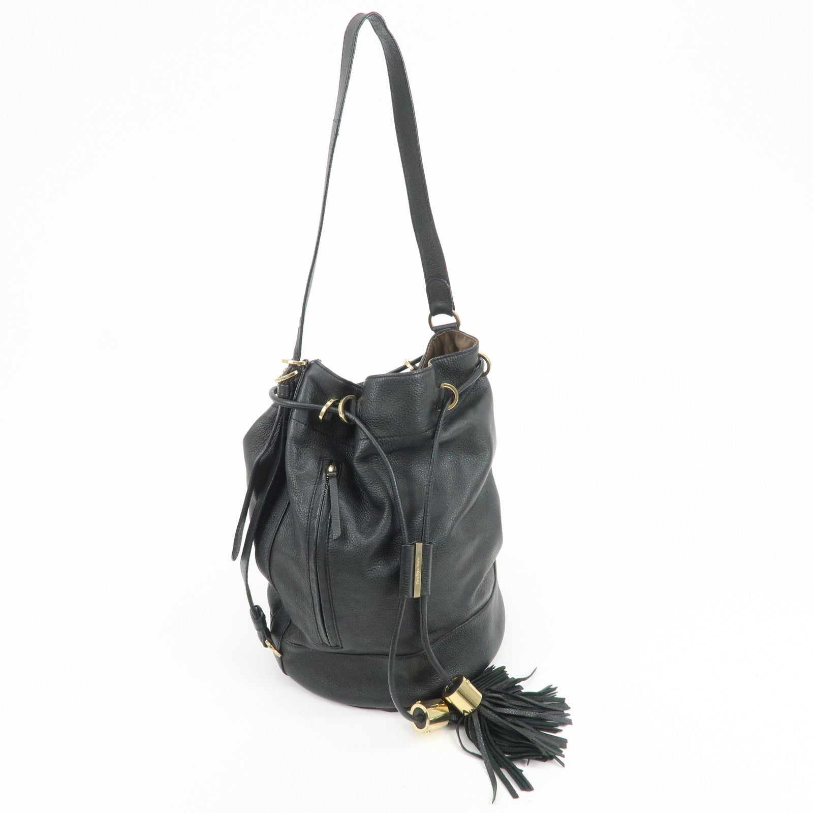 Chloe Vicki Leather Shoulder Bag Hand Bag Black