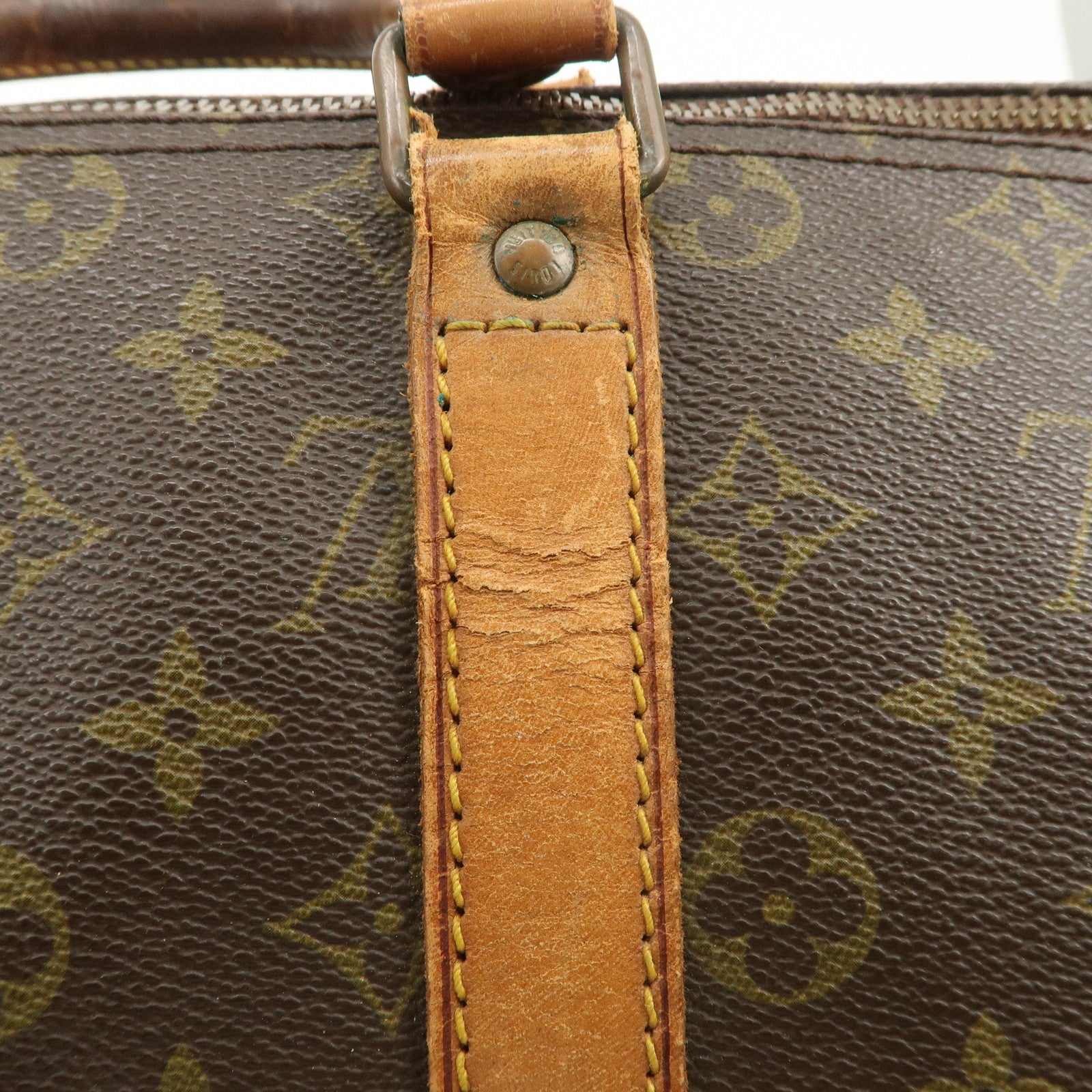 Louis Vuitton Monogram Keep All 45 Boston Bag Brown M41428