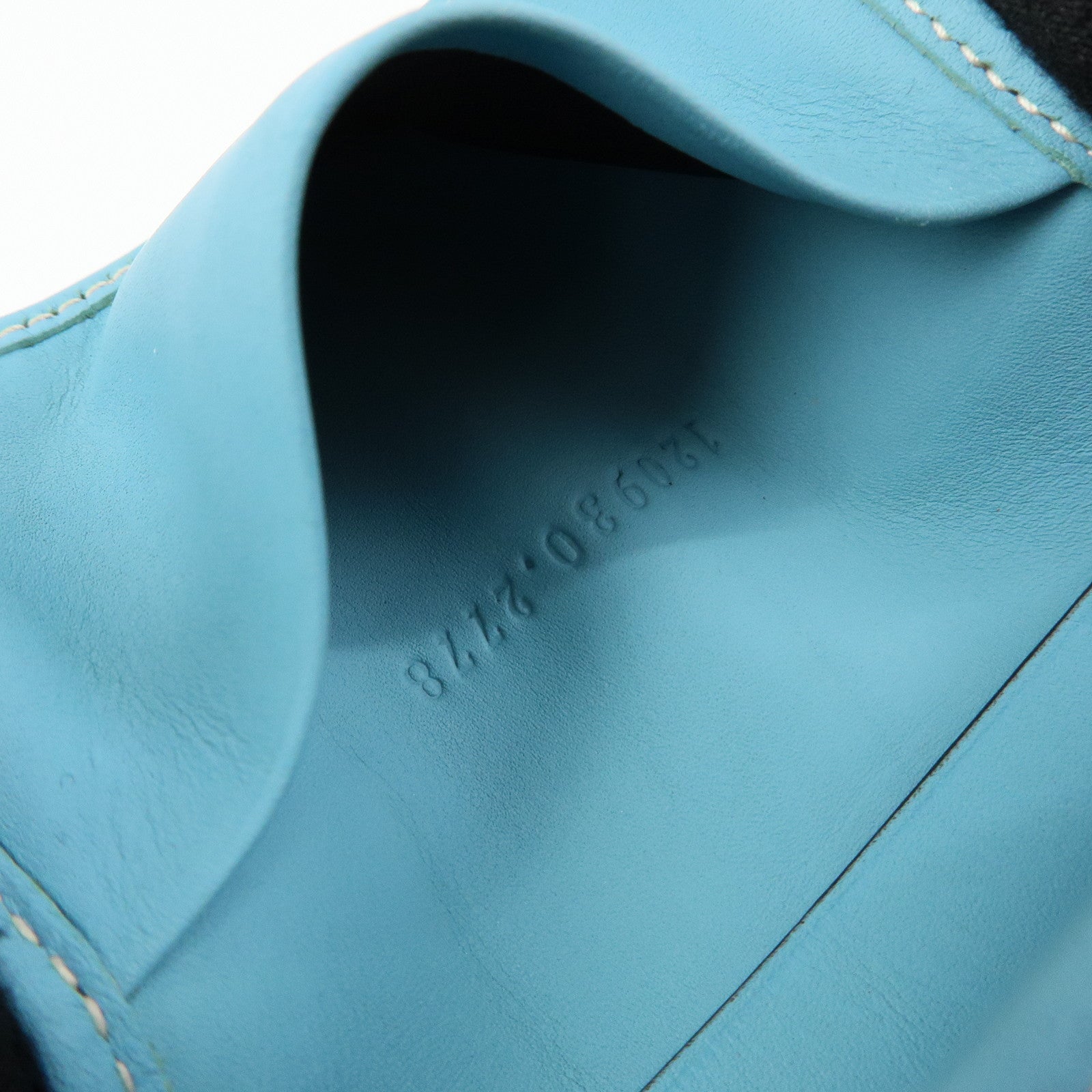 GUCCI GG Canvas Leather 6 Ring Key Case Light Blue Beige 120930