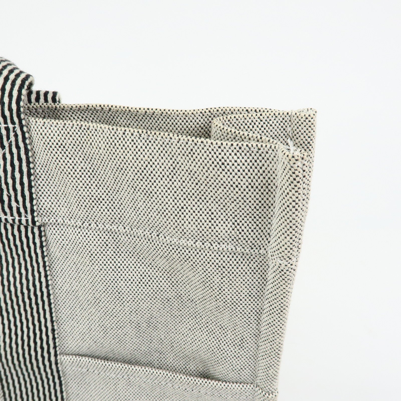 HERMES New Fourre Tout Canvas Tote Bag Hand Bag Gray