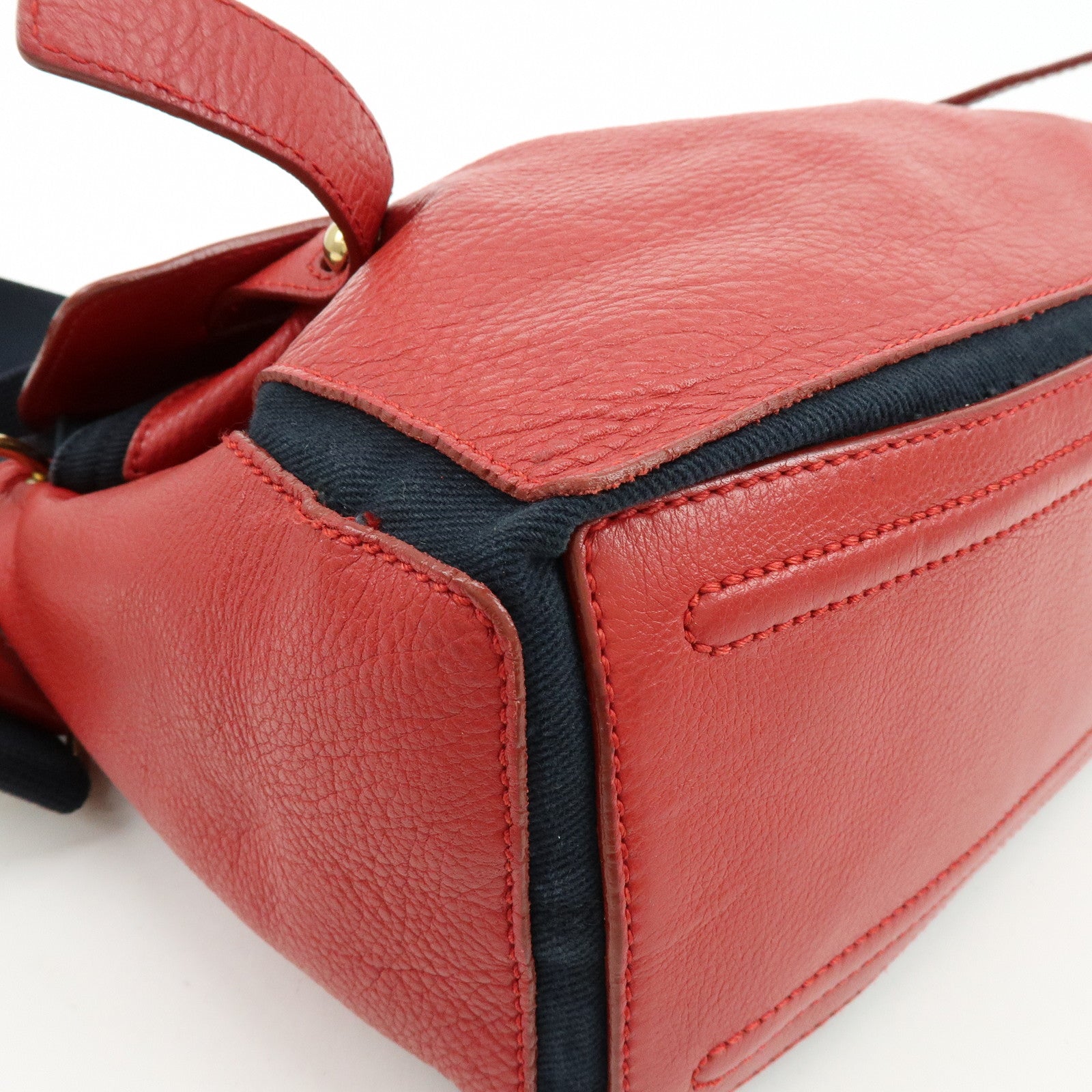 SAINT LAURENT PARIS Muse Two Leather Shoulder Bag Red 265707