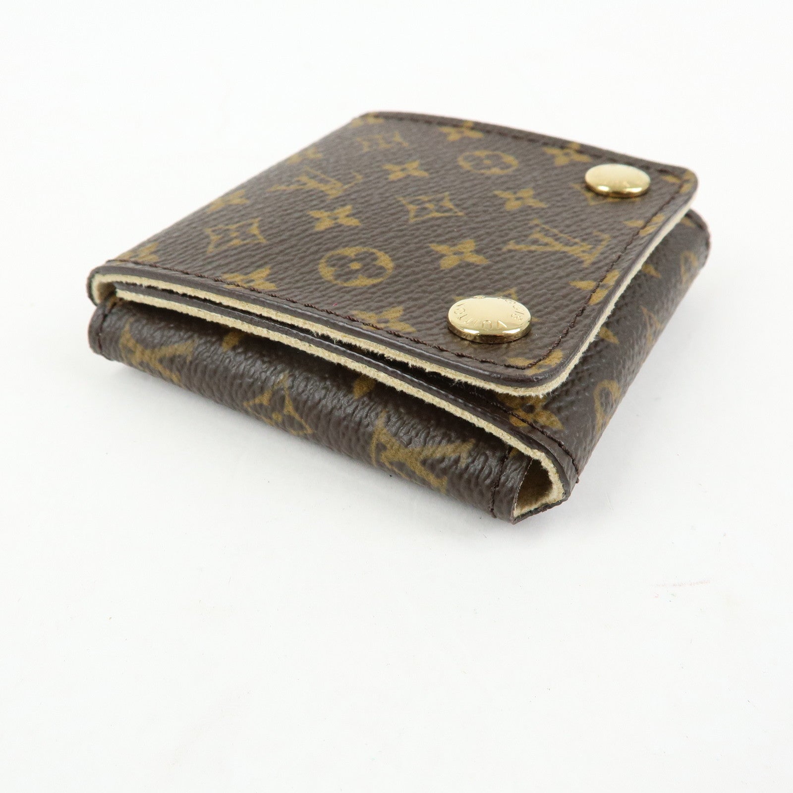 Louis Vuitton Monogram Set of 2 Jewelry Case Brown Used