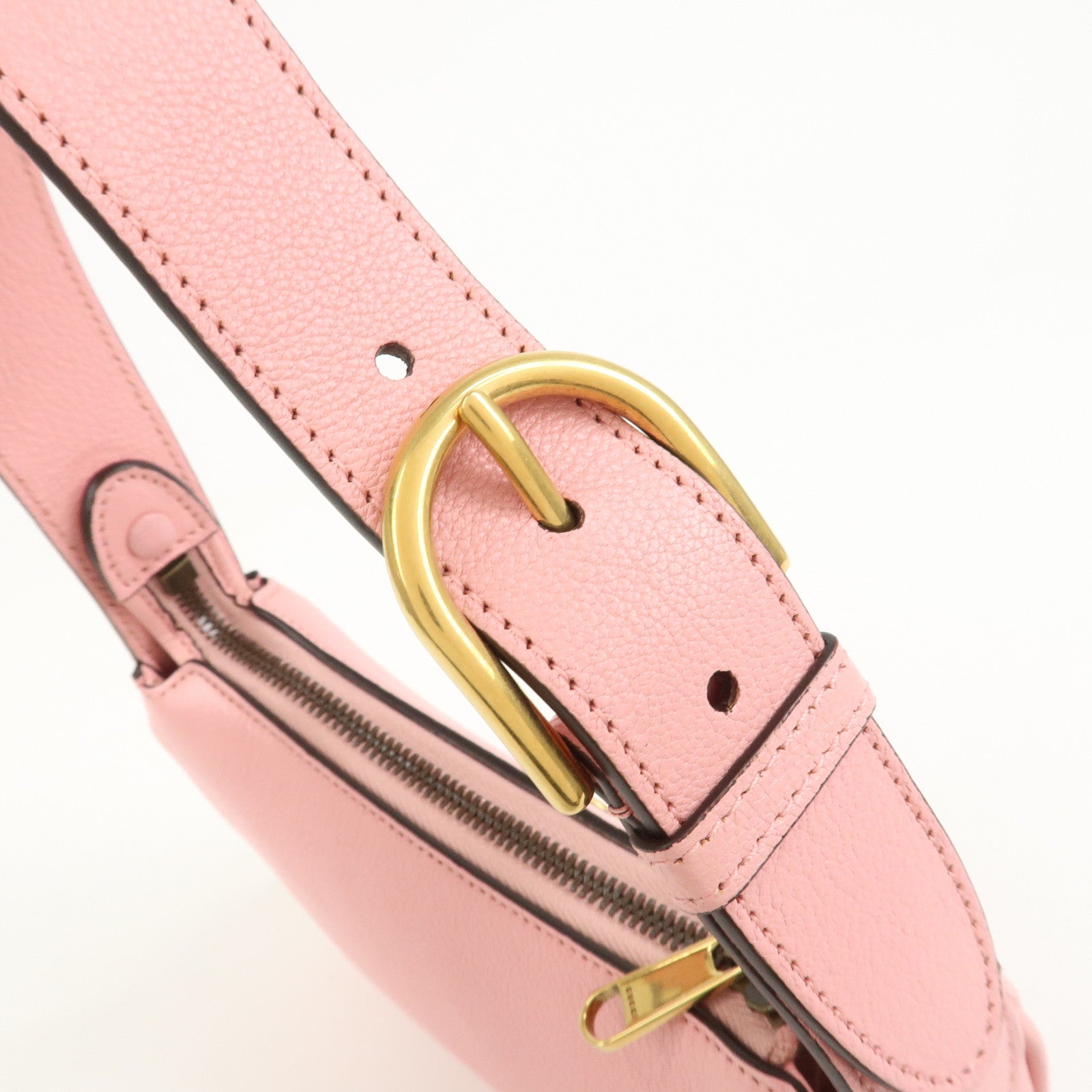 GUCCI GG Marmont Aphrodite Leather Small Hand Bag Pink 739076