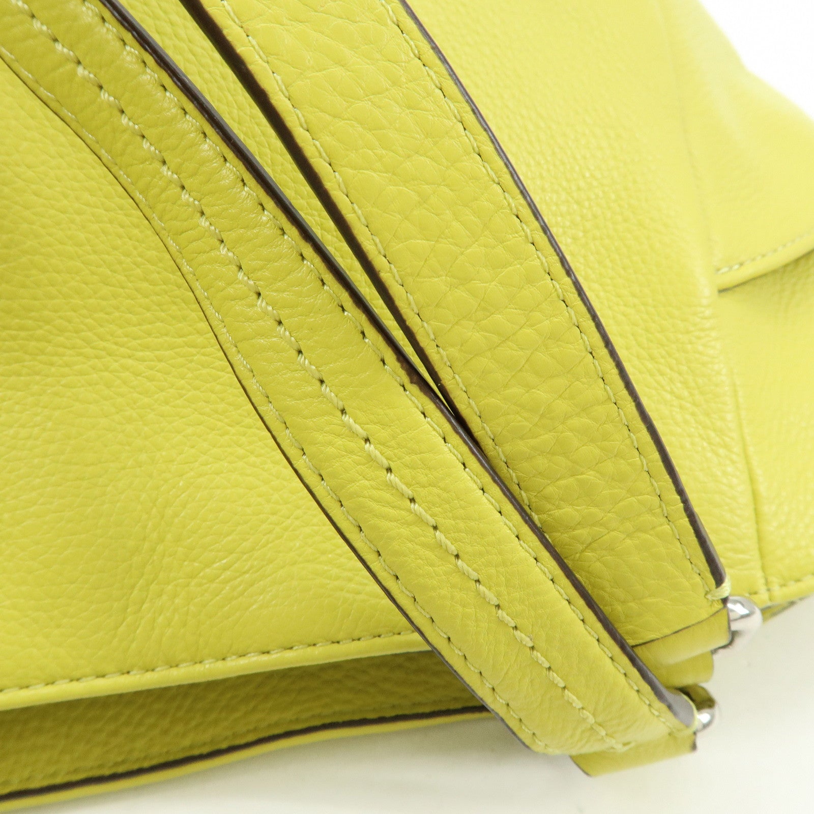 COACH Parker Leather Tote Bag Shoulder Bag Yellow