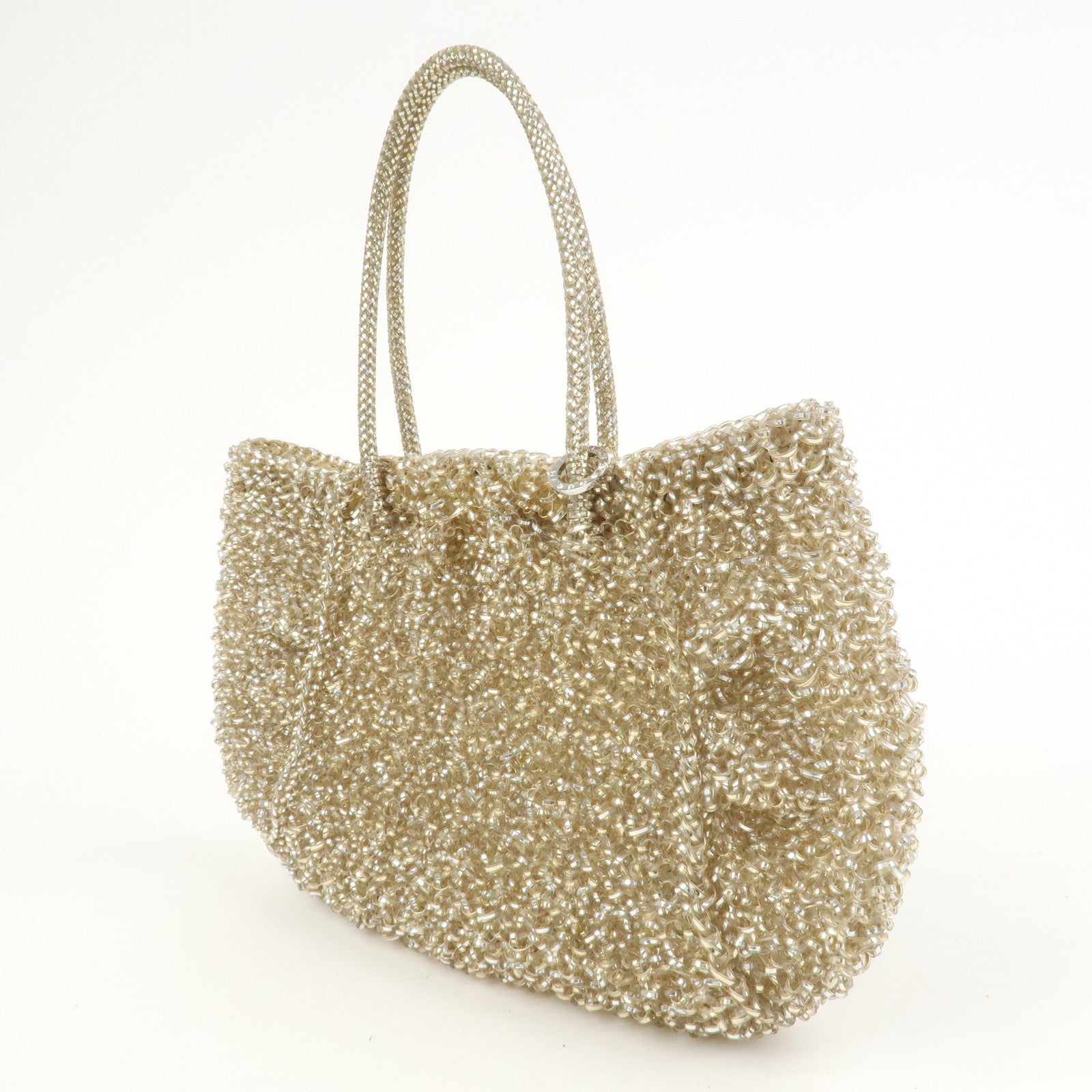 ANTEPRIMA Wire Bag PVC Hand Bag Shoulder Bag Gold