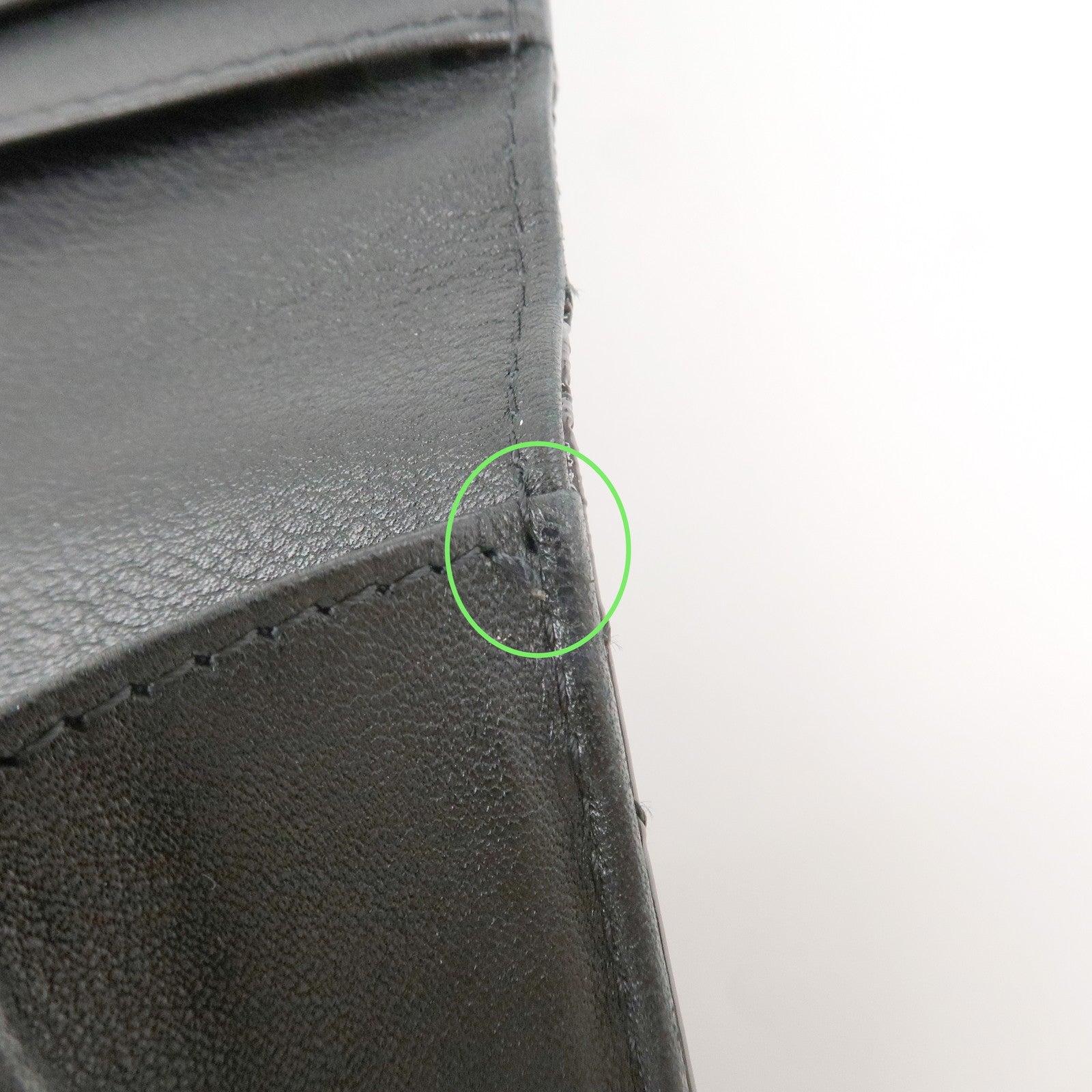 CHANEL COCO Mark Matelasse Patent Leather Long Wallet Black A48691