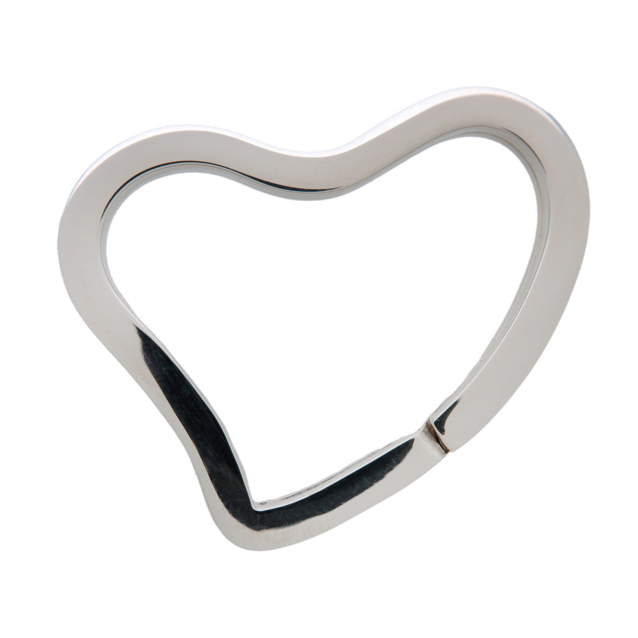 Tiffany&Co. Open Heart Key Ring Key Chain SV925 Silver