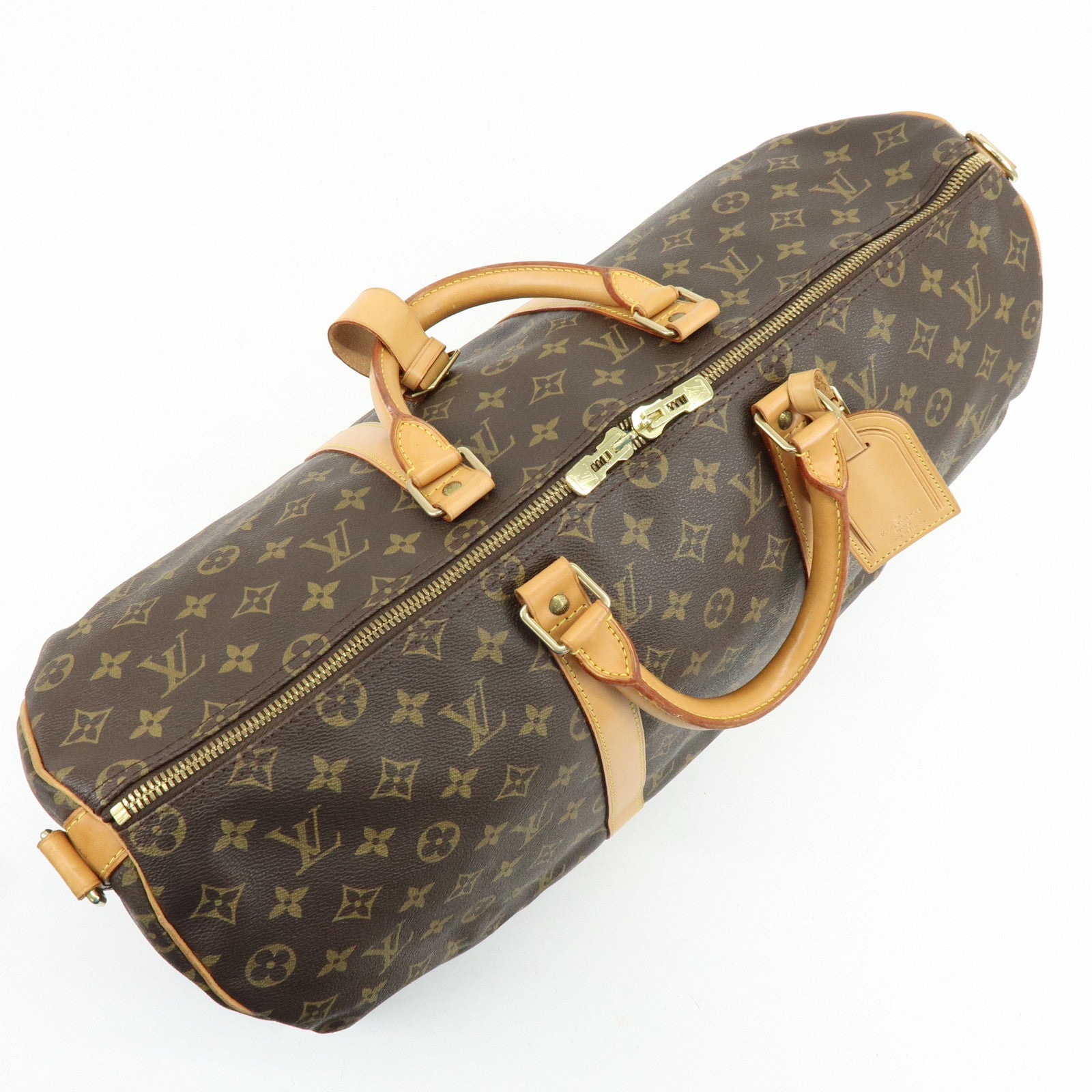 Louis Vuitton Monogram Keep All Bandouliere 50 Boston Bag M41416