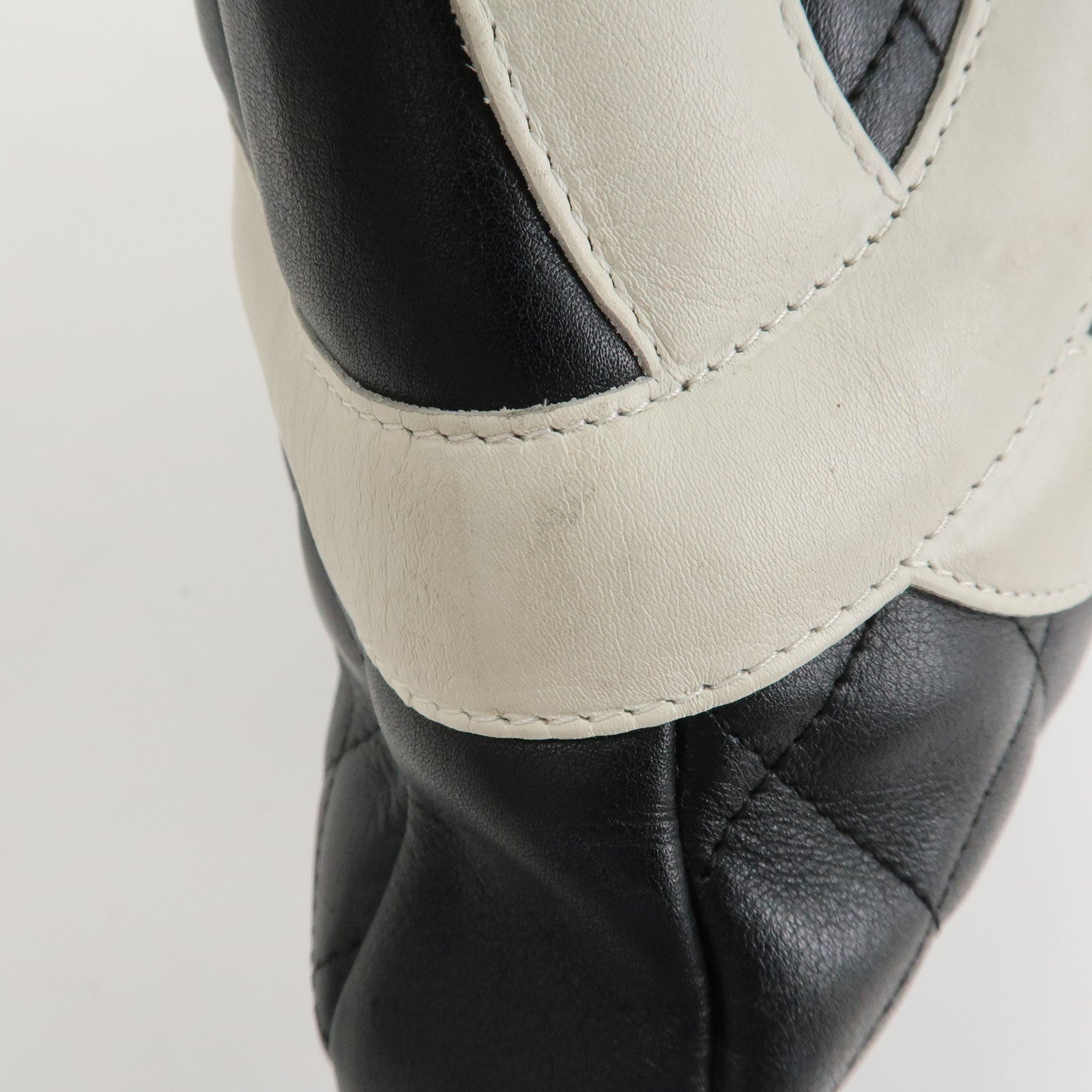 CHANEL Cambon Line COCO Mark Lamb Skin Large Shoulder Bag A25179