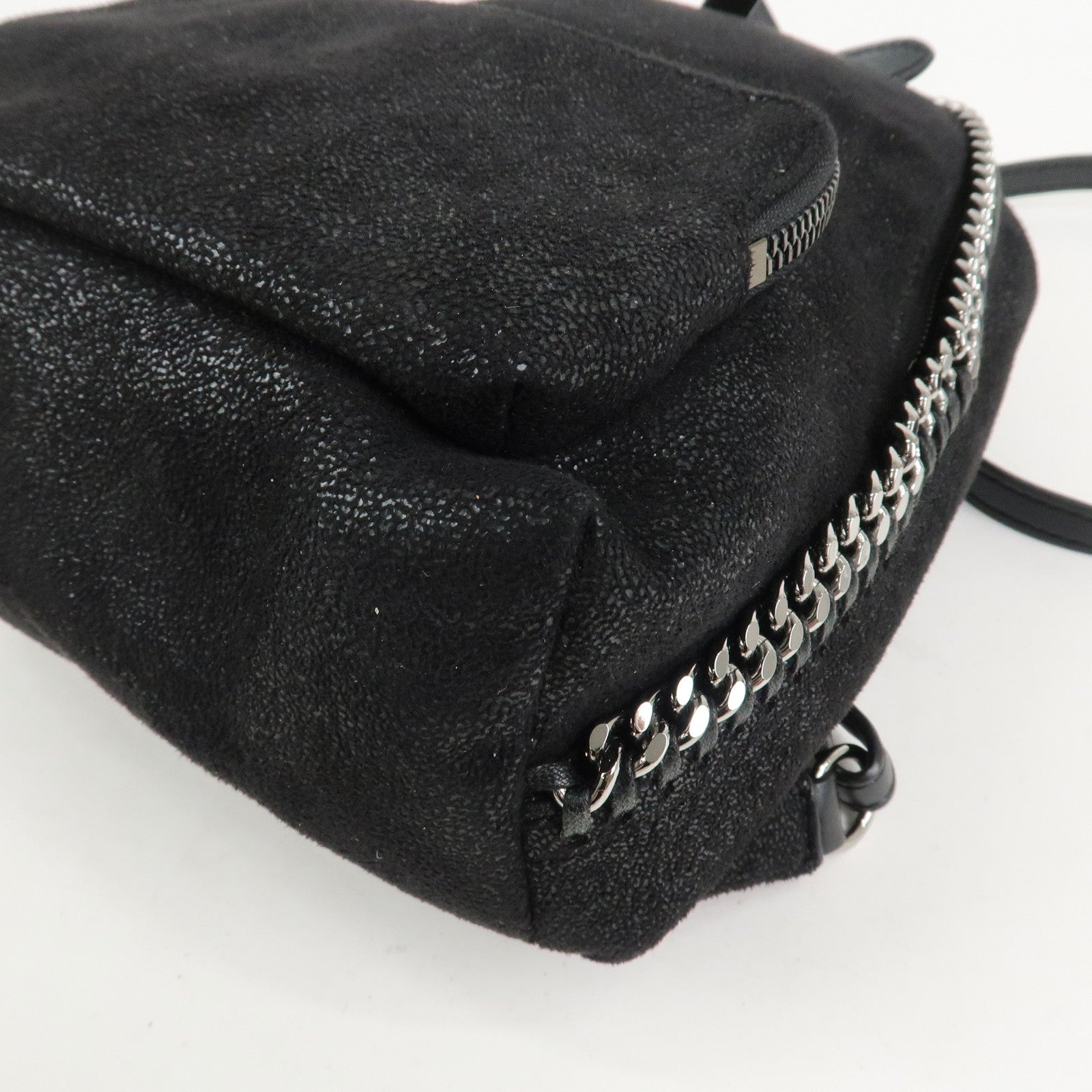 STELLA MCCARTNEY Falabella Polyester Leather Backpack Black