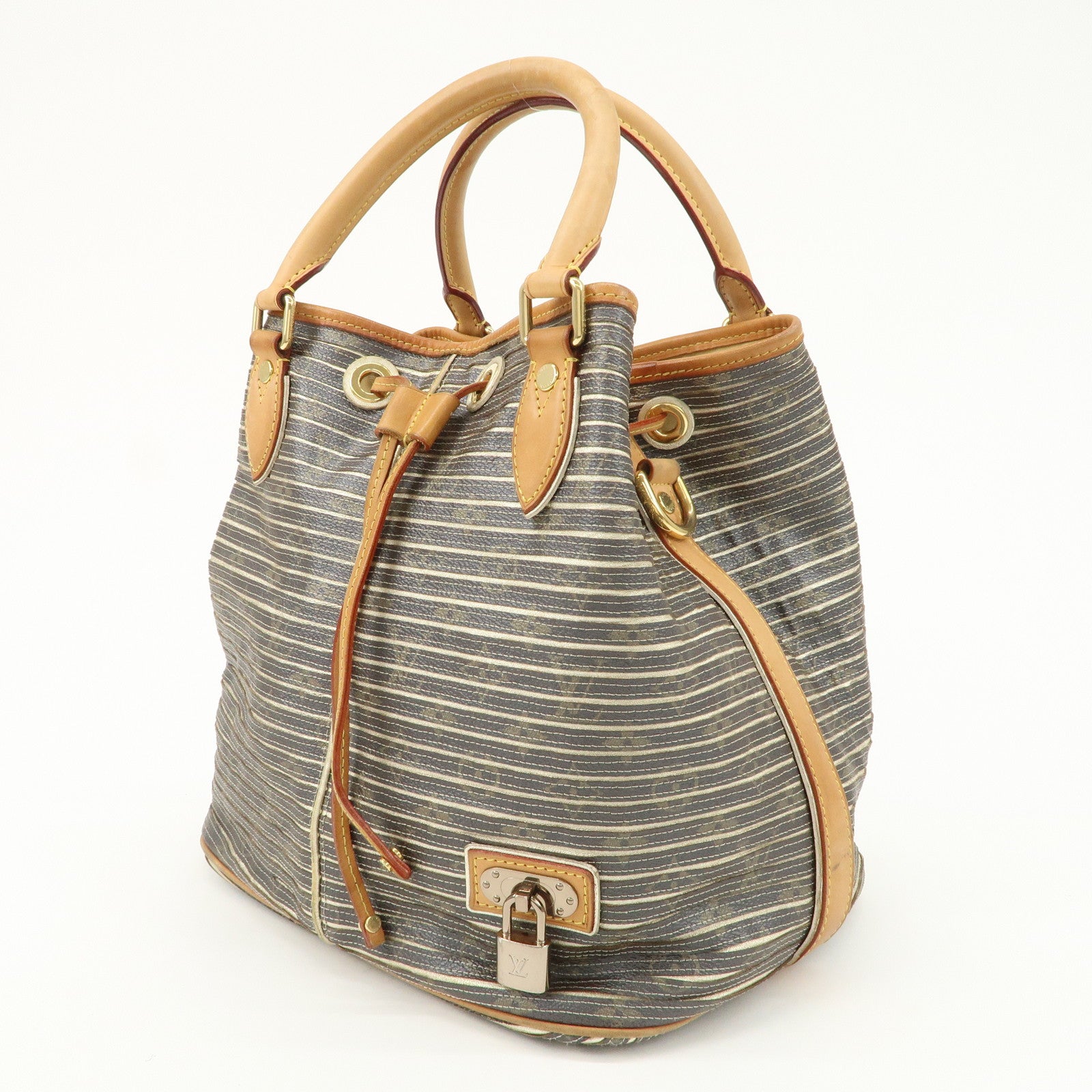 Louis Vuitton Monogram Eden Neo Leather Hand Bag Argent M40355