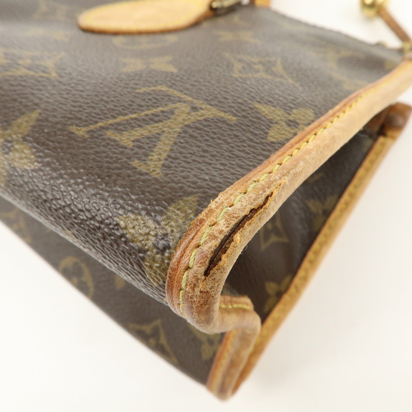 Louis Vuitton Monogram Popincourt Hand Bag Brown M40009 Used