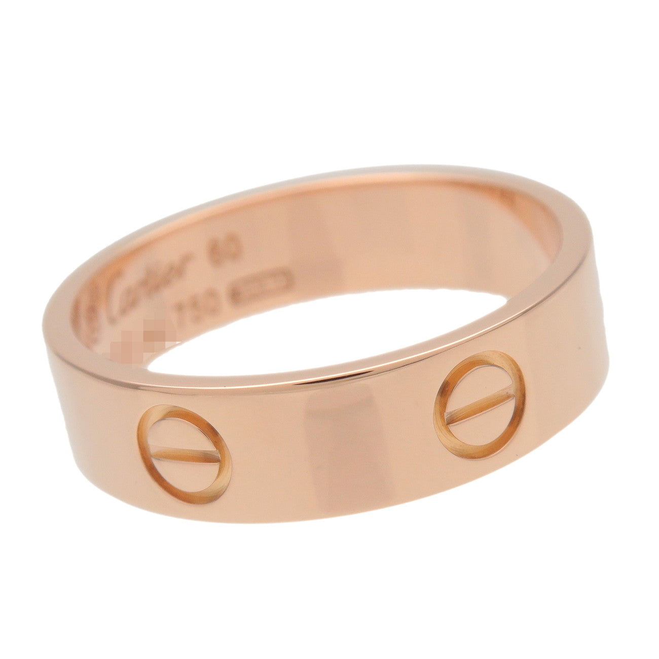 Cartier Love Ring K18 750PG #60 Rose Gold US9 EU60 HK20.5