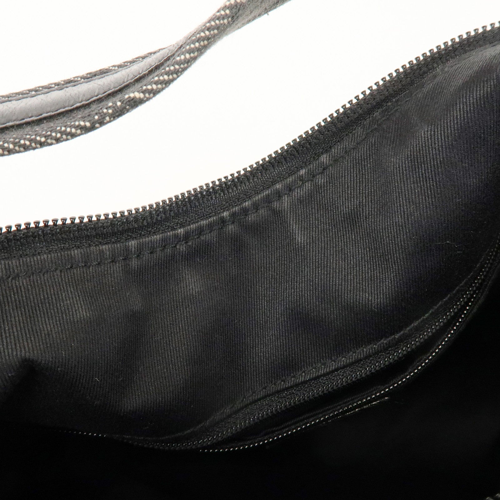 GUCCI GG Denim Leather Shoulder Bag Hand Bag Black 105649