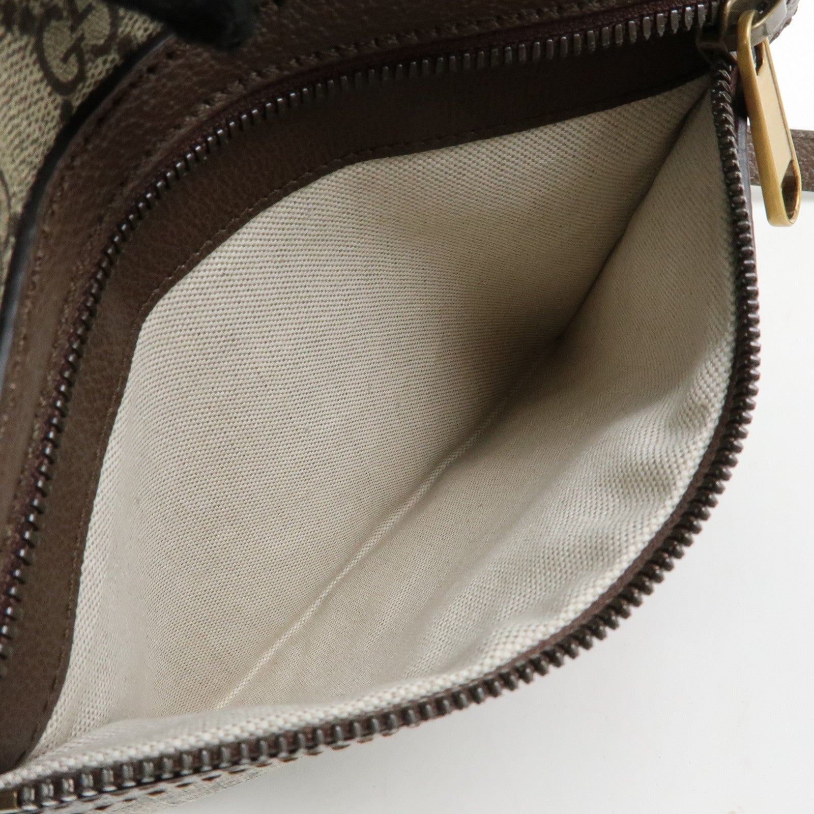 GUCCI Ophidia GG Supreme Canvas Leather Shoulder Bag Beige 547926