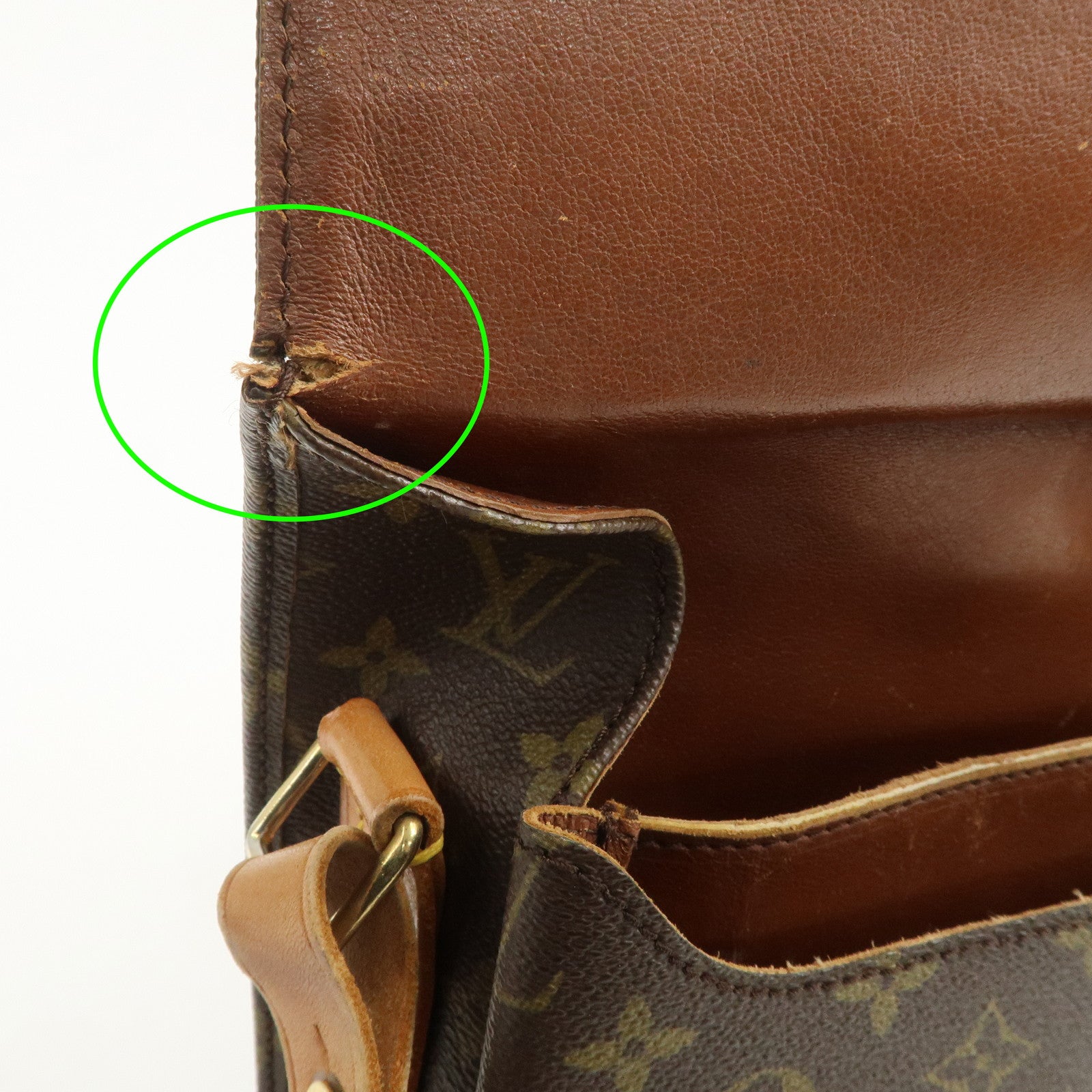 Louis Vuitton Monogram Cartouchiere 26 Shoulder Bag M51252