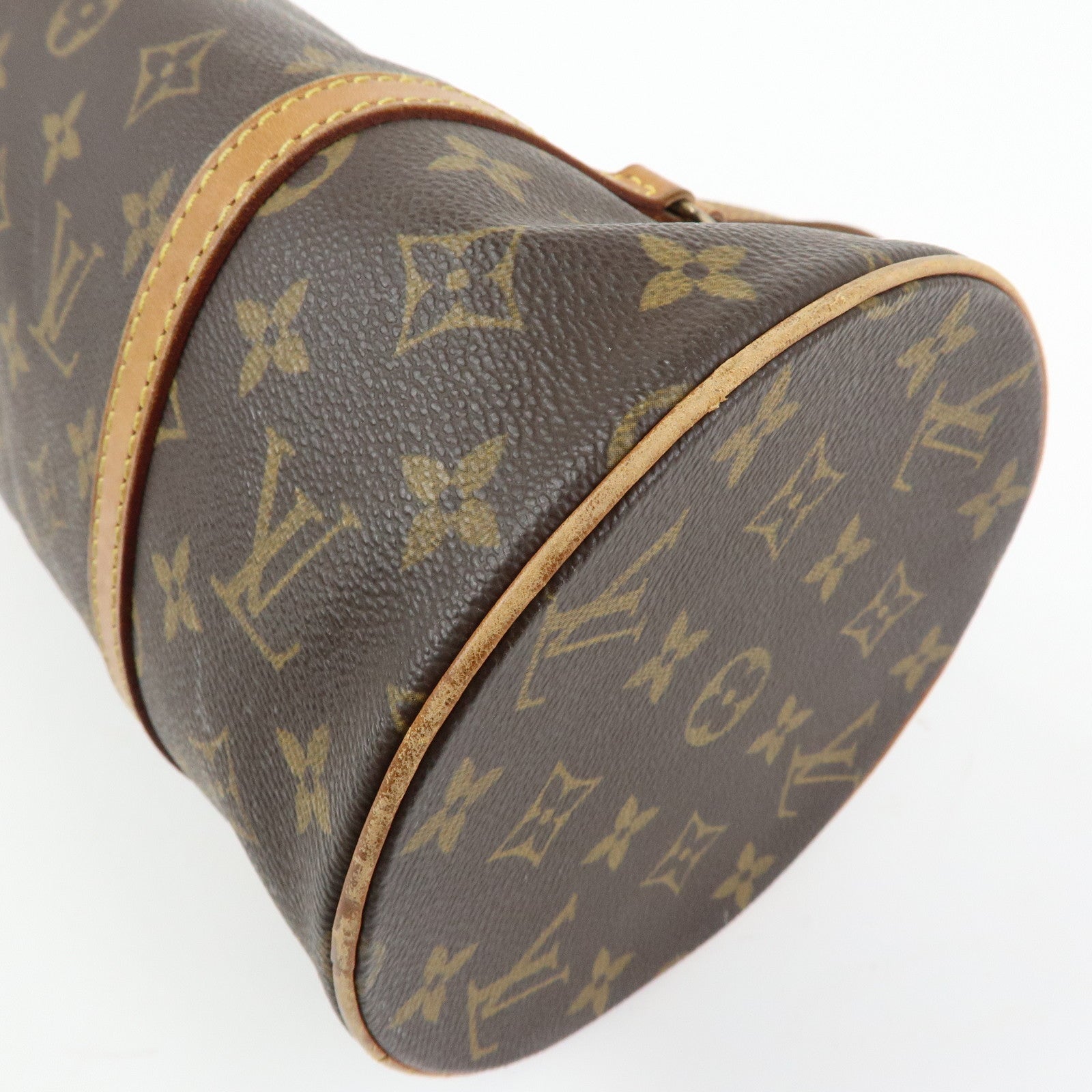 Louis Vuitton Monogram Papillon 30 Hand Bag Brown M51385
