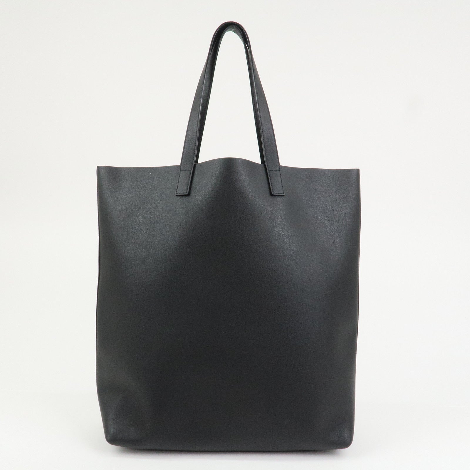 Saint Laurent Leather Tote Bag Shoulder Bag Black