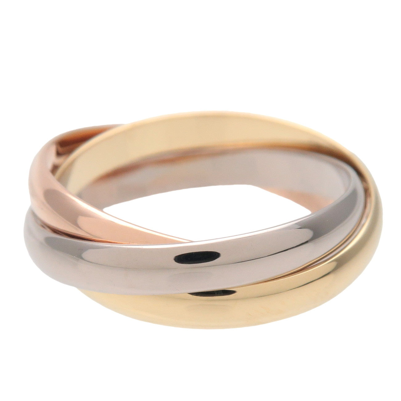 Cartier Trinity Ring SM K18 750YG/PG/WG US5 EU49 HK11