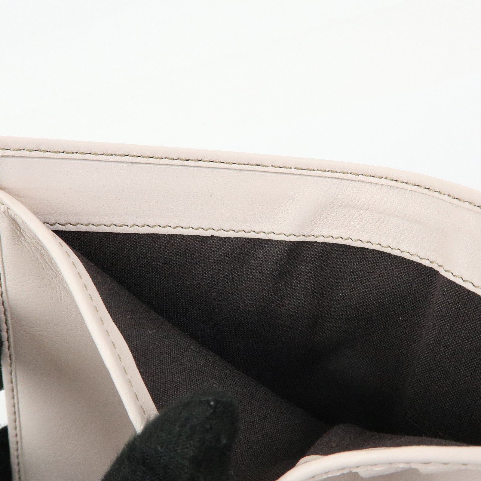 FENDI Zucchino Flower Canvas Leather Compact Wallet Pink 8M0188