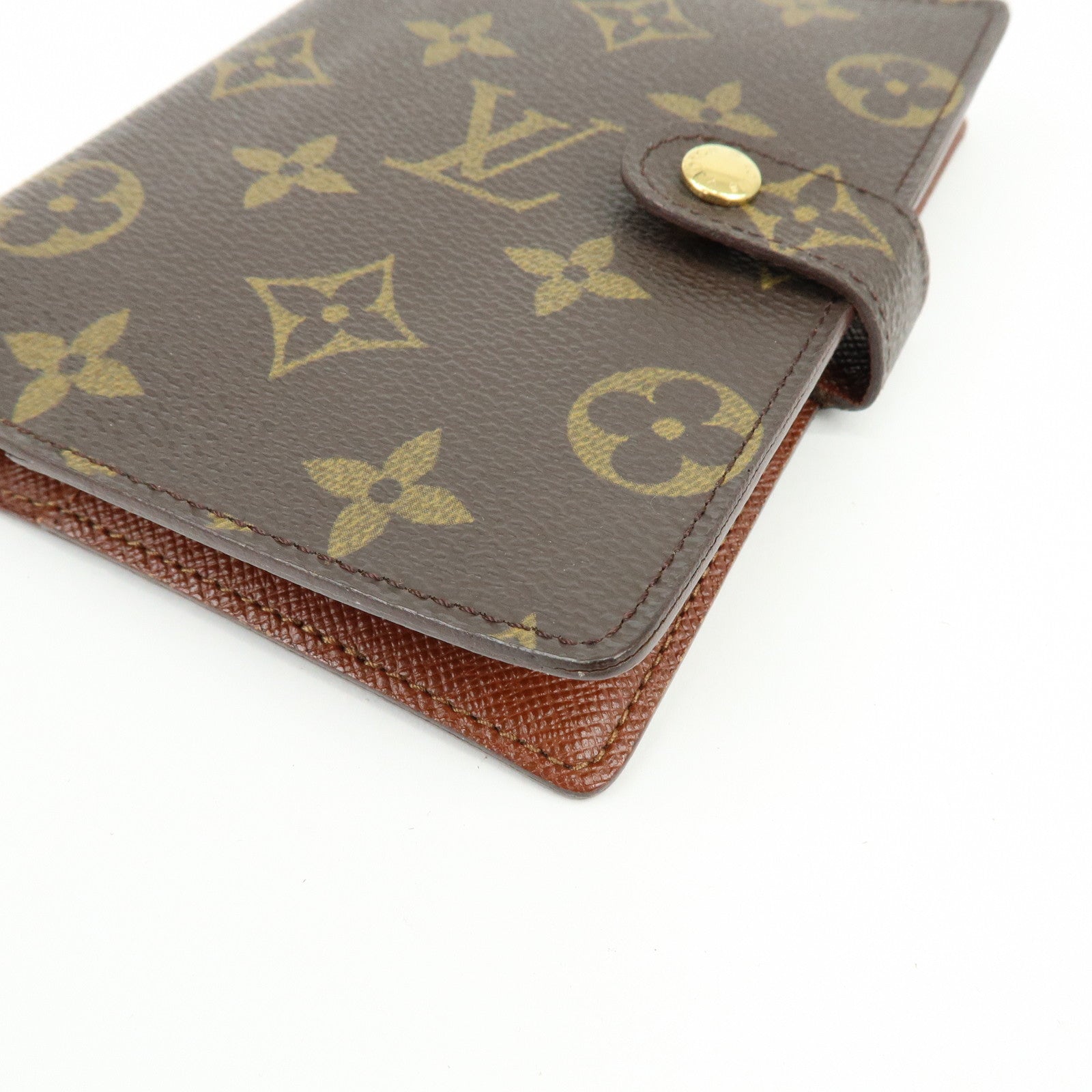 Louis Vuitton Monogram Agenda PM Planner Cover Brown R20005