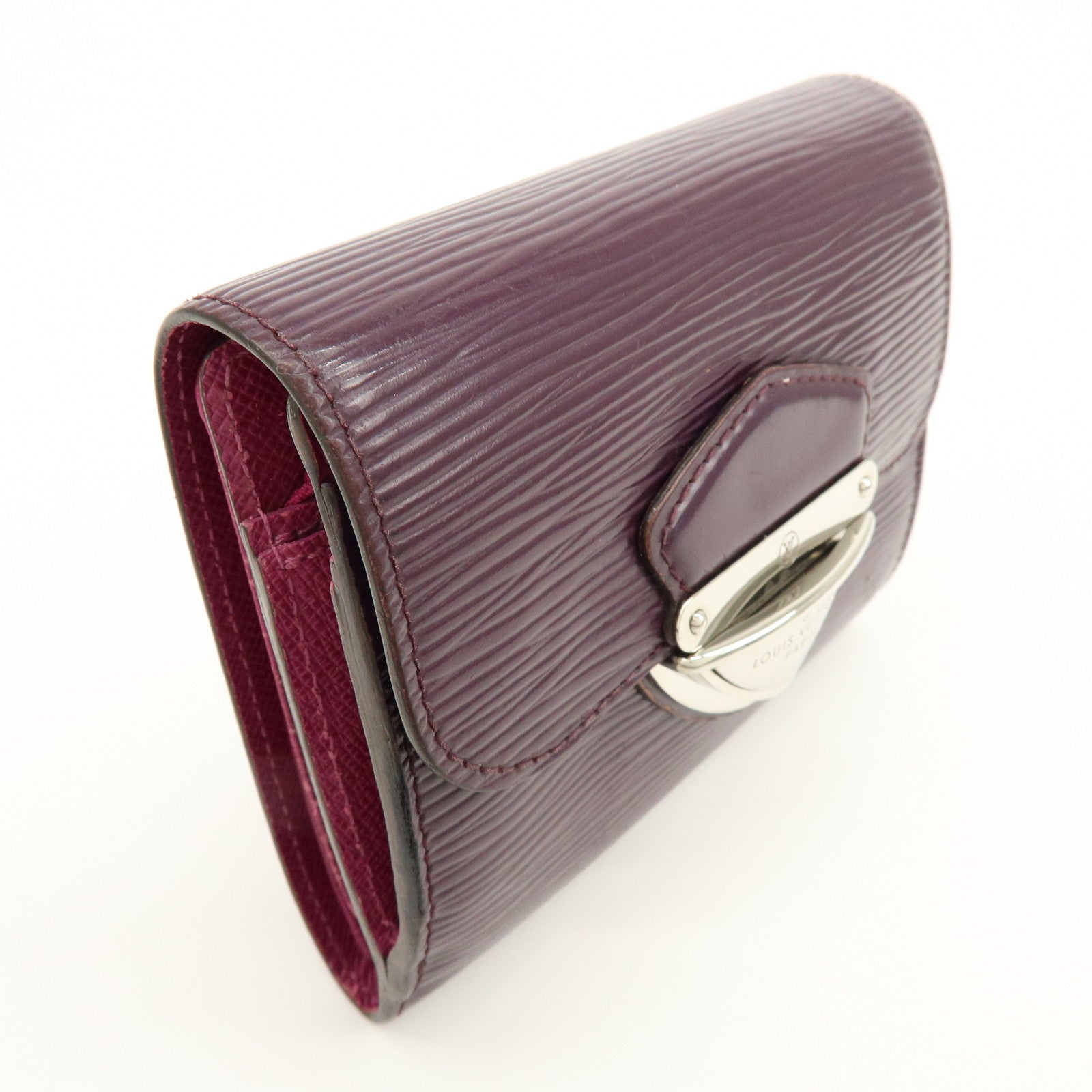 Louis Vuitton Epi Portefeuille Joy Leather Wallet Cassis M6658K