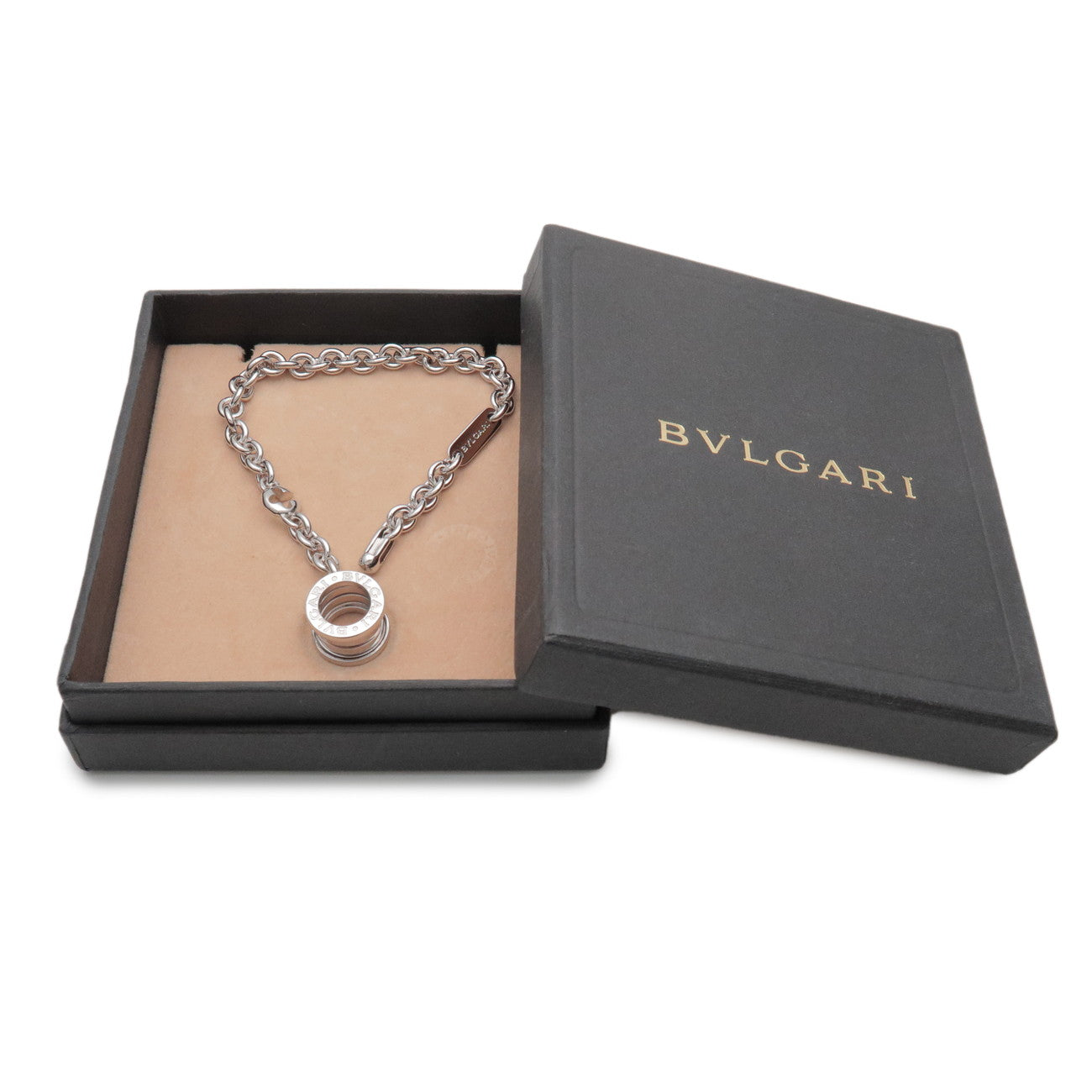 BVLGARI B-zero1 Bag Charm Key Chain SV925  Silver