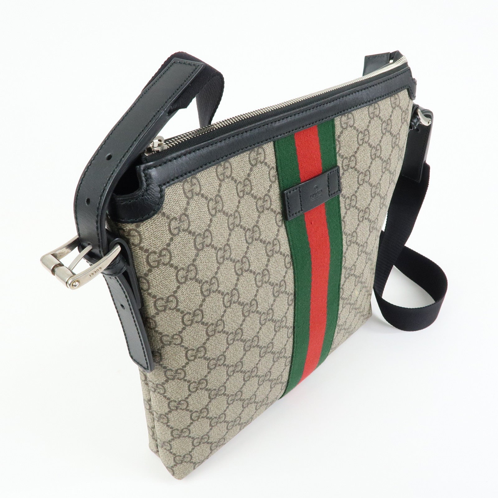 GUCCI Sherry GG Supreme Shoulder Bag Crossbody Bag Beige 387111