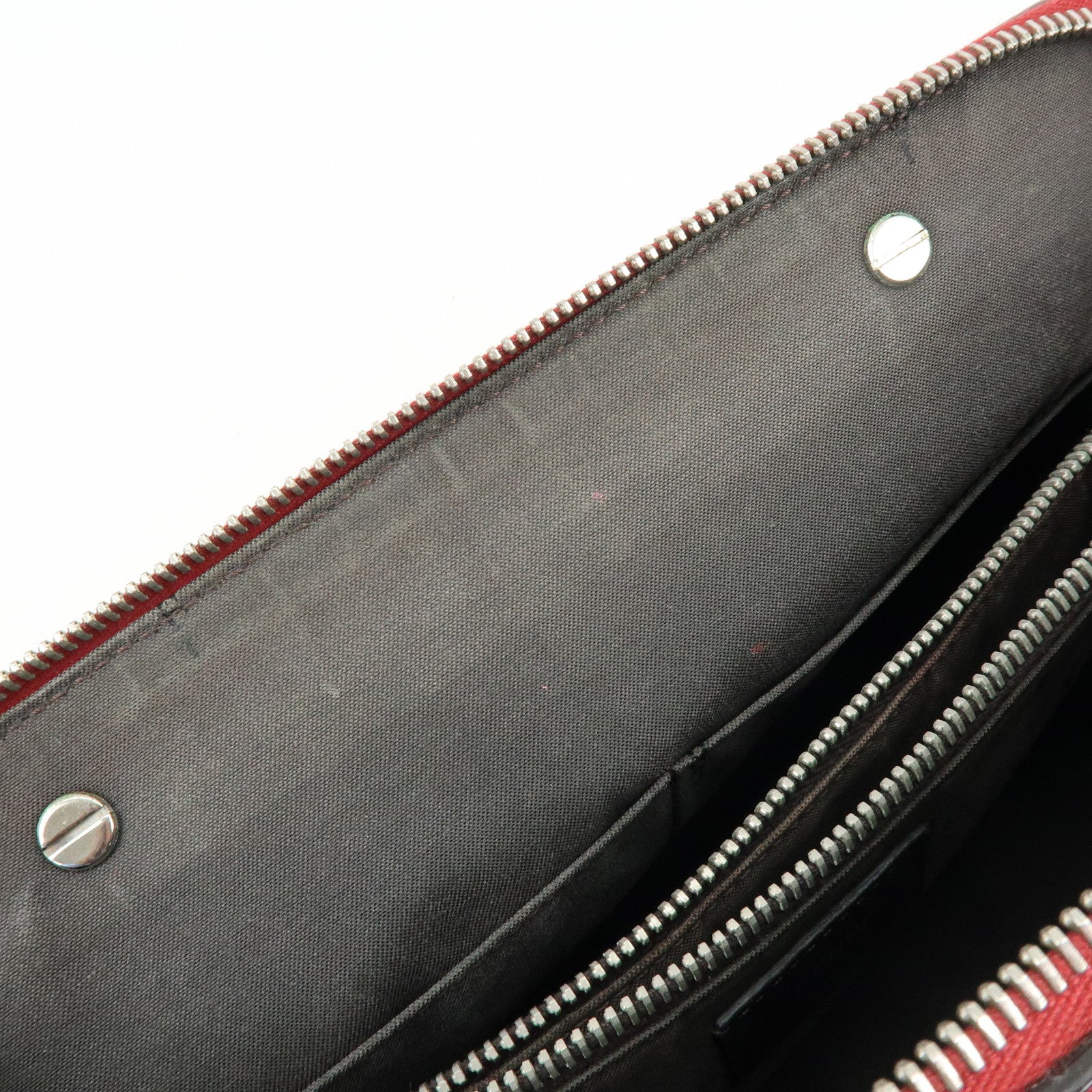 FENDI By The Way Leather 2Way Bag Hand Bag Shoulder Bag Red 8BL124