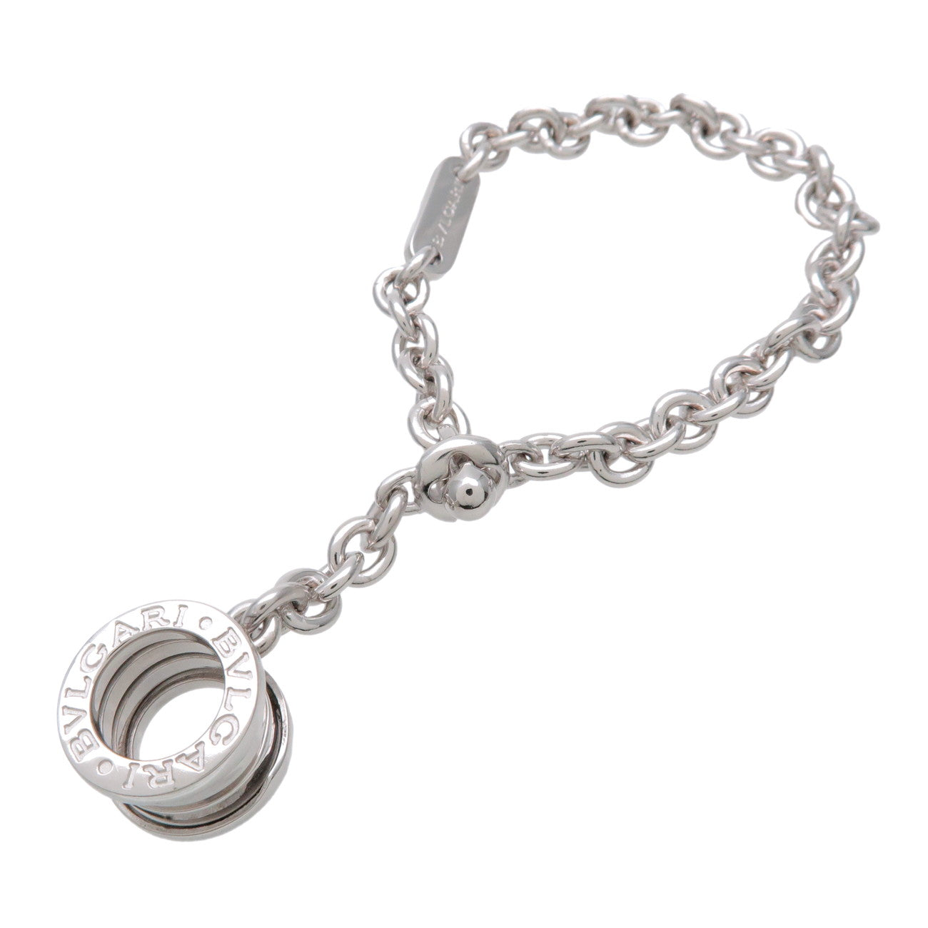 BVLGARI B-zero1 Bag Charm Key Chain SV925  Silver
