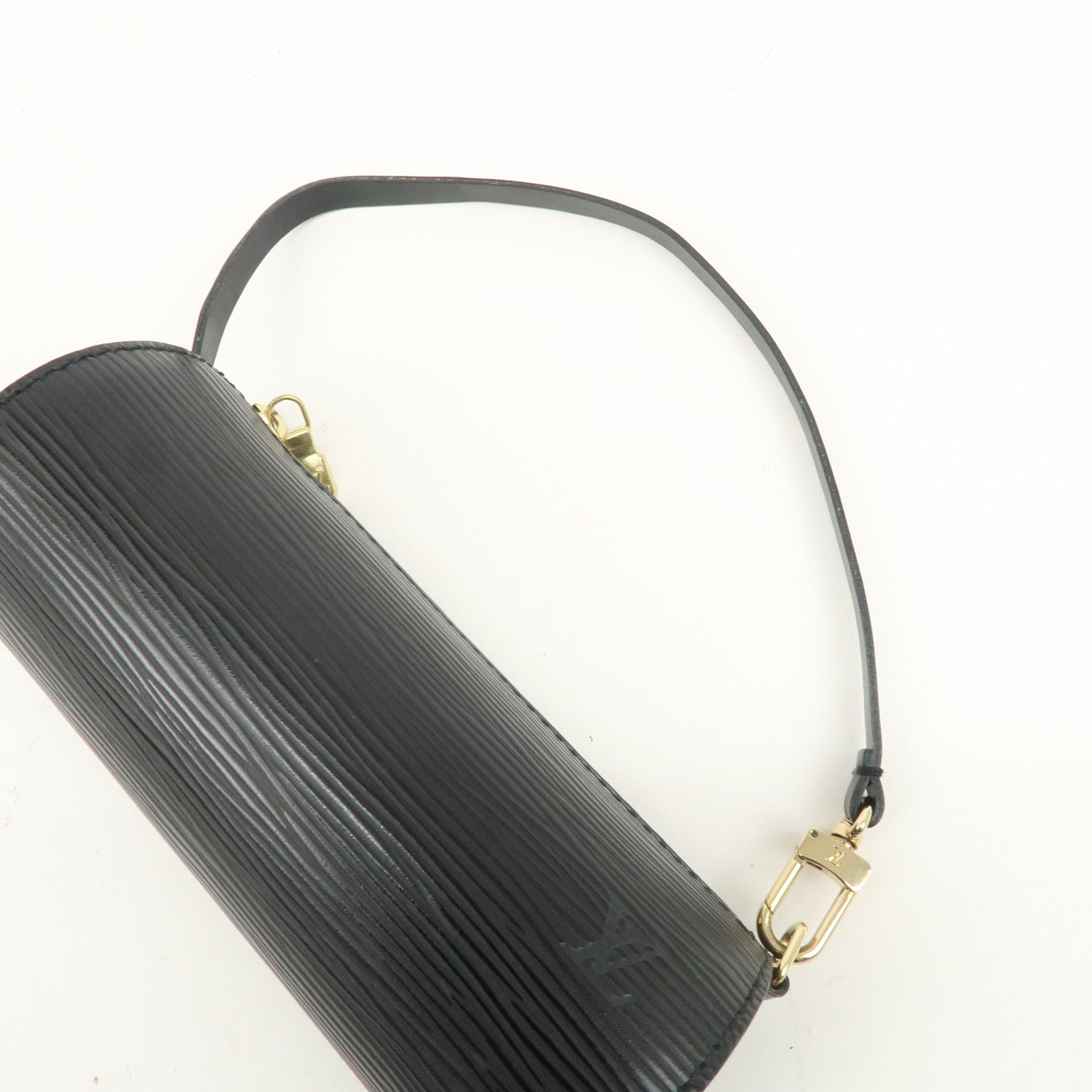 Louis Vuitton Epi Mini Pouch For Soufflot Hand Bag Noir