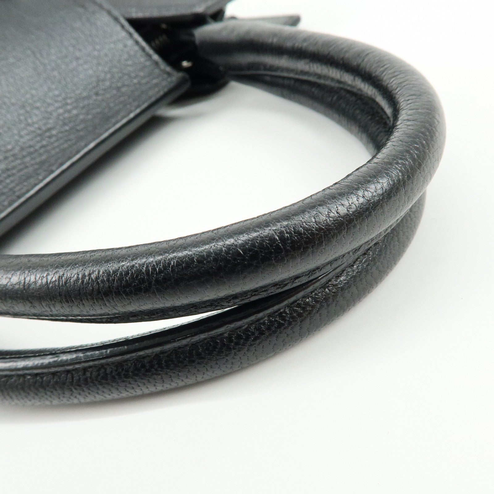 JIMMY CHOO Rebel Bag Leather Hand Bag Black