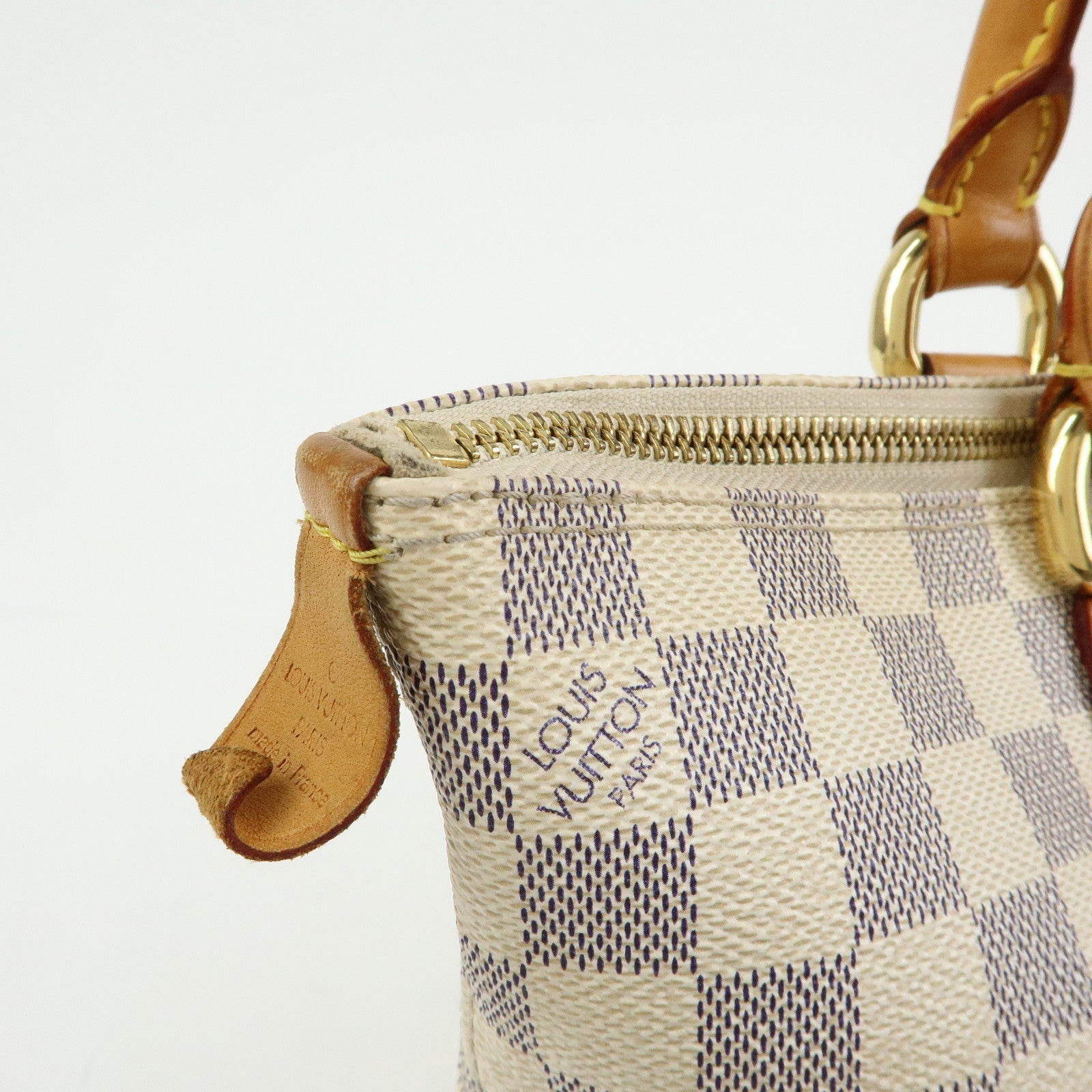 Louis Vuitton Damier Azur Saleya PM Tote Bag Hand Bag N51186