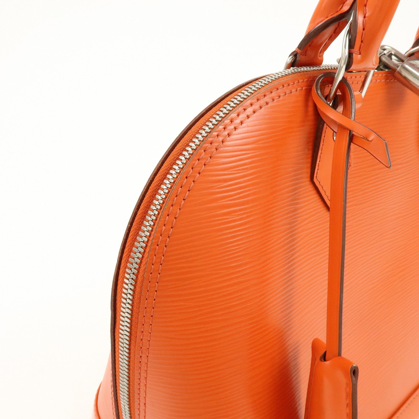 Louis Vuitton Epi Leather Alma PM Hand Bag Pimont Orange M40623