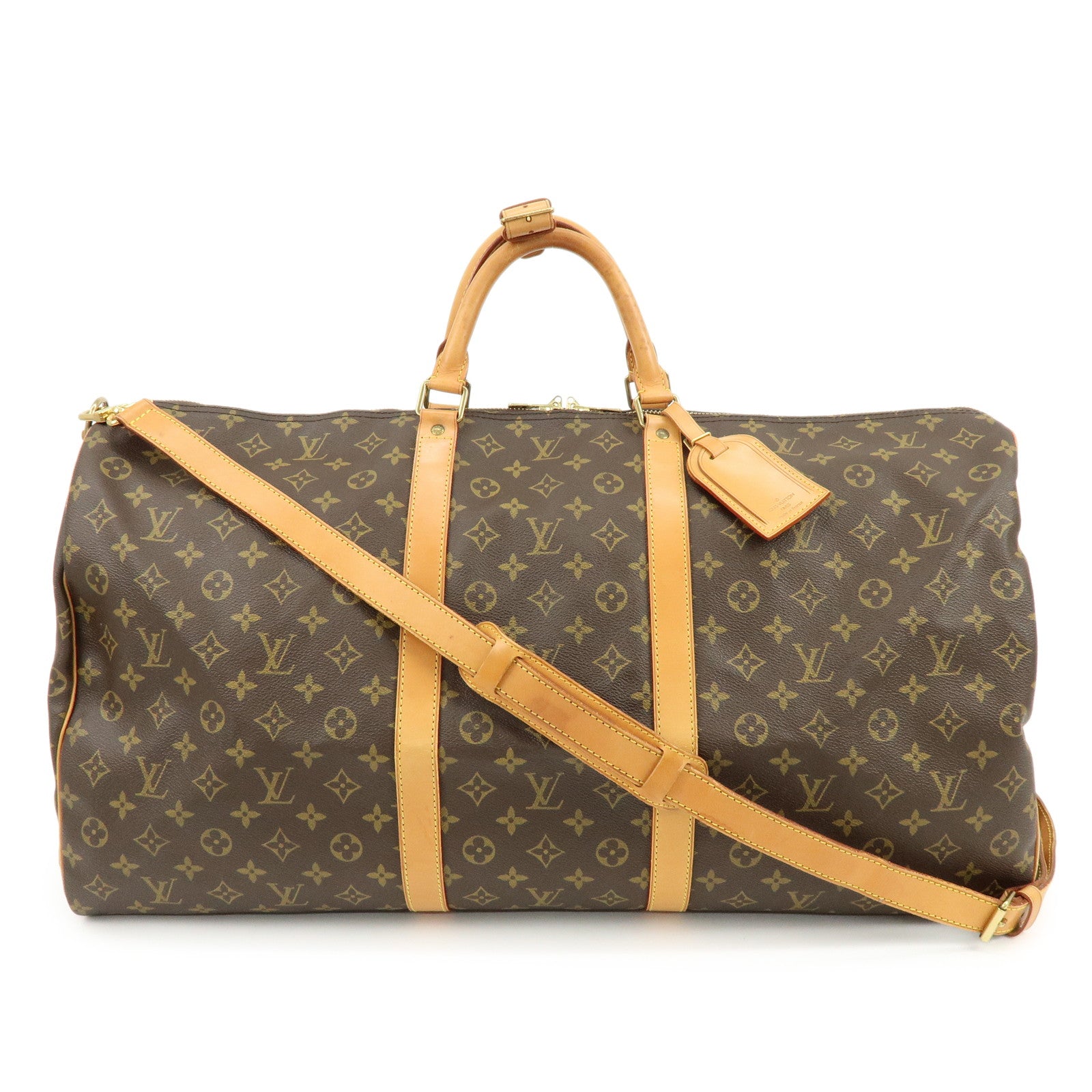 Louis Vuitton Monogram Keep All Bandouliere 60 Boston Bag M41412