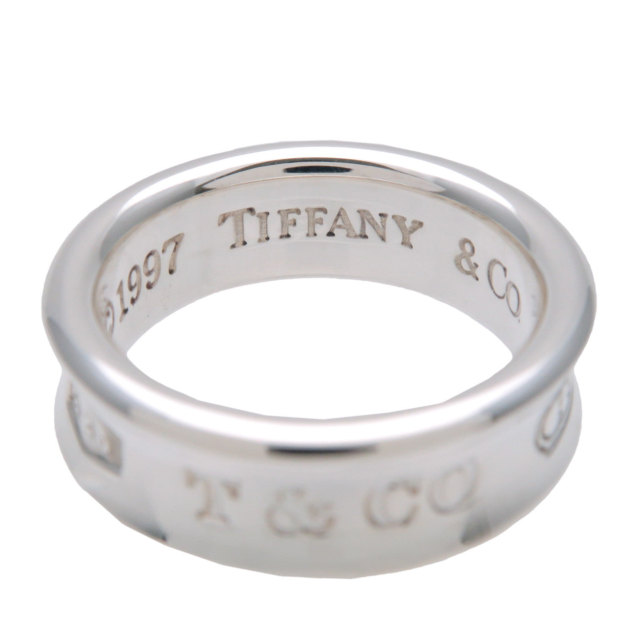 Tiffany & Co 1837 Narrow Ring SV925 Silver US6.5 EU53 HK12.5