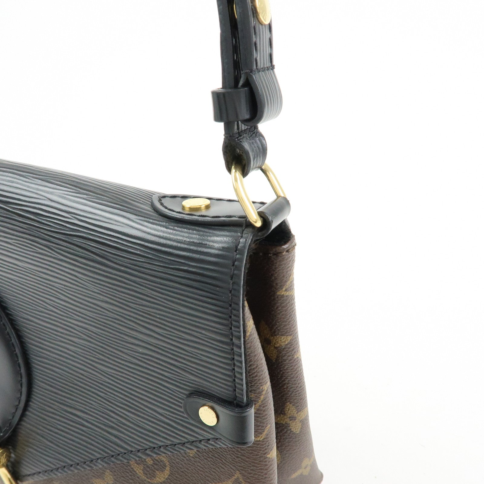 Louis Vuitton Monogram Epi Saint Michel Shoulder Brown Noir M44030
