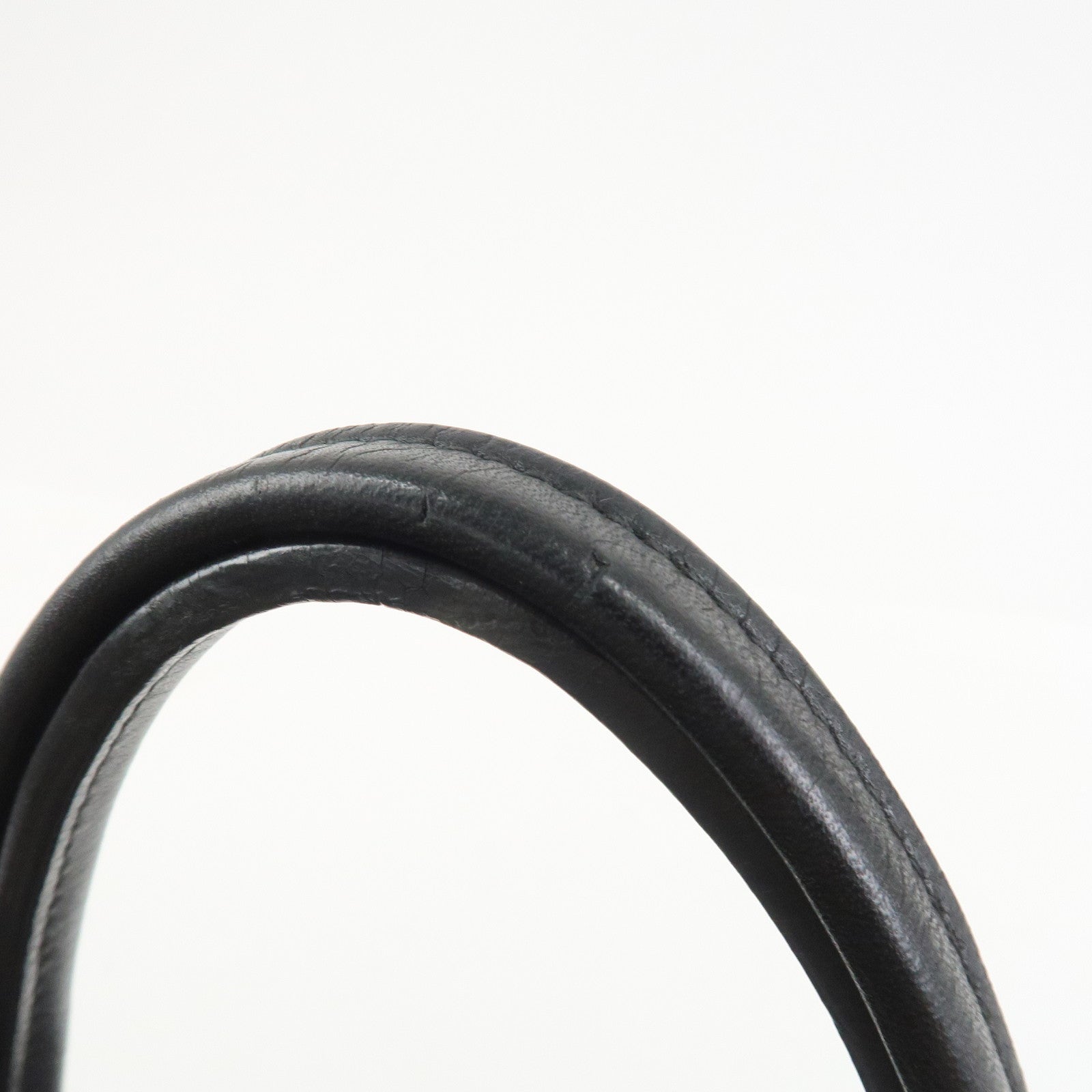 LOEWE Heritage Calf Leather Tote Bag Hand Bag Black